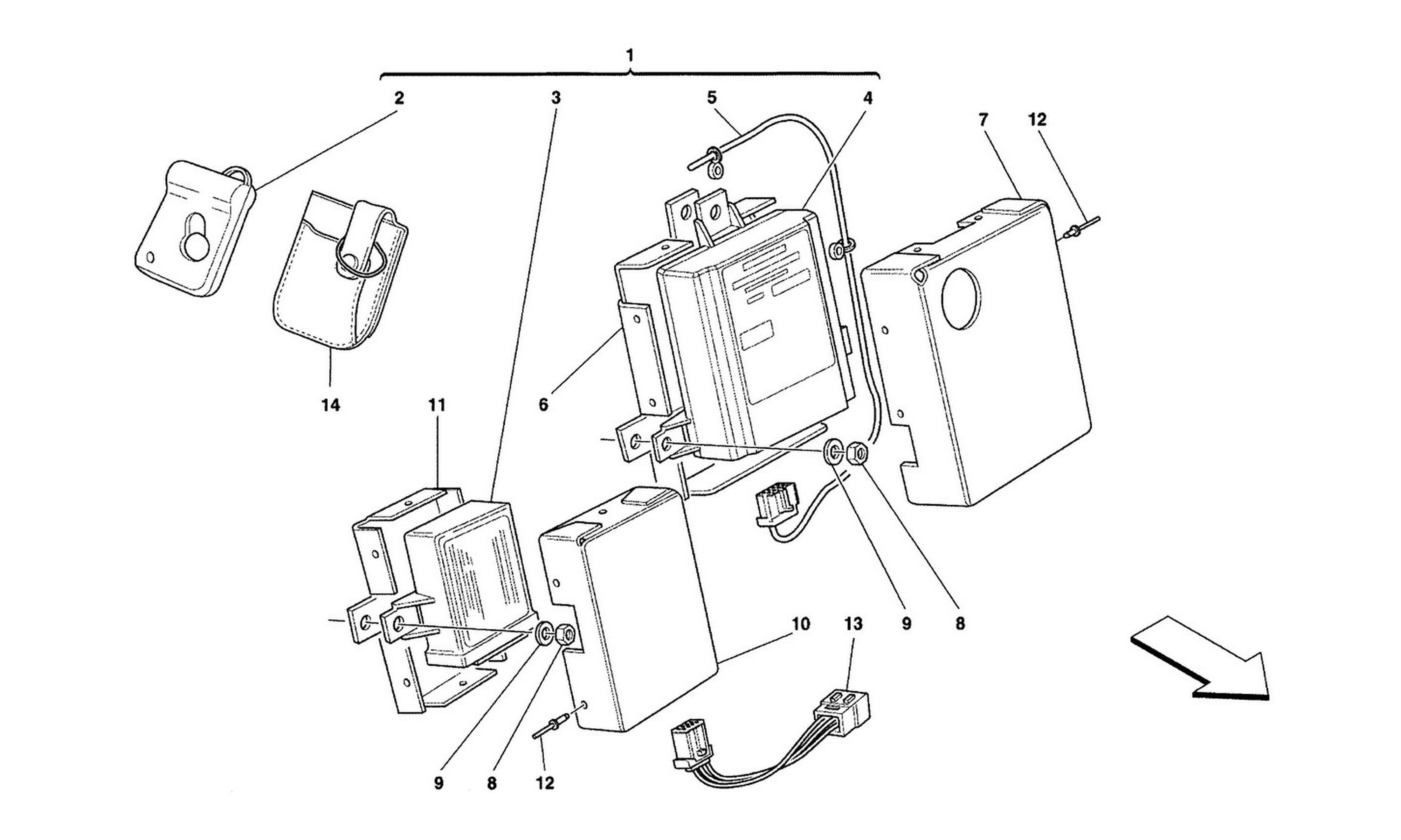 Schematic: Anti-Theft Electrical Boards And Devices