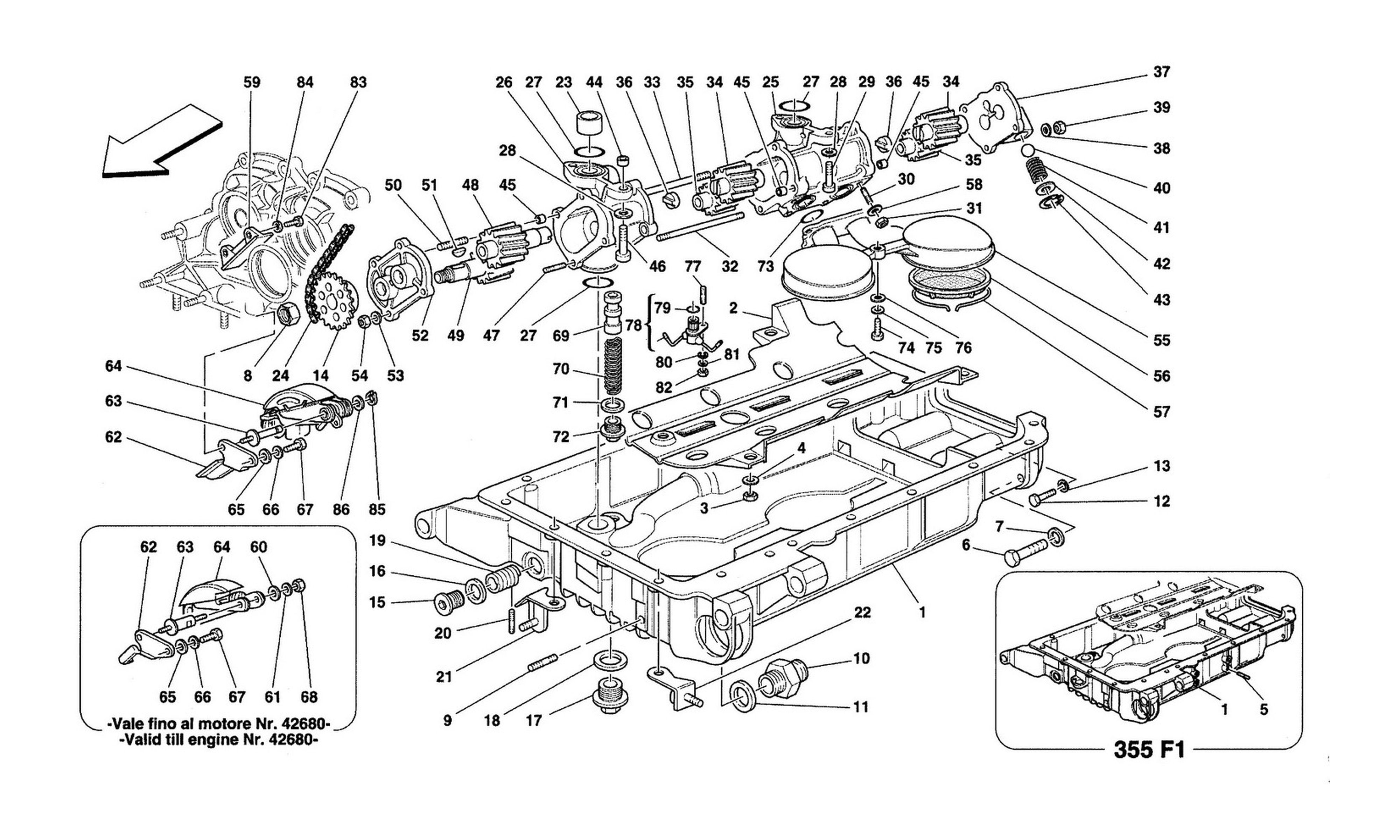 Schematic: Pumps And Oil Sump