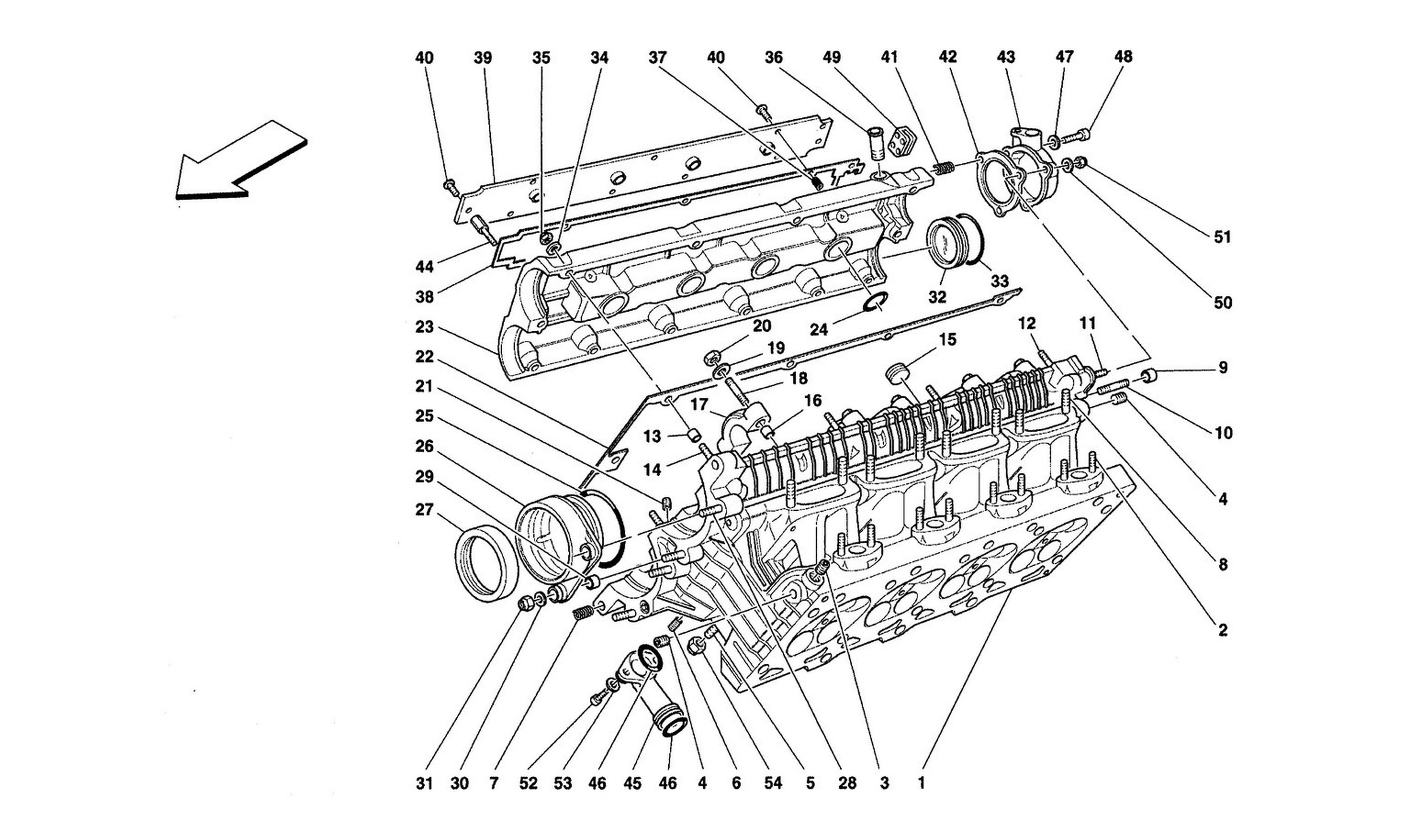 Schematic: R.H. Cylinder Head