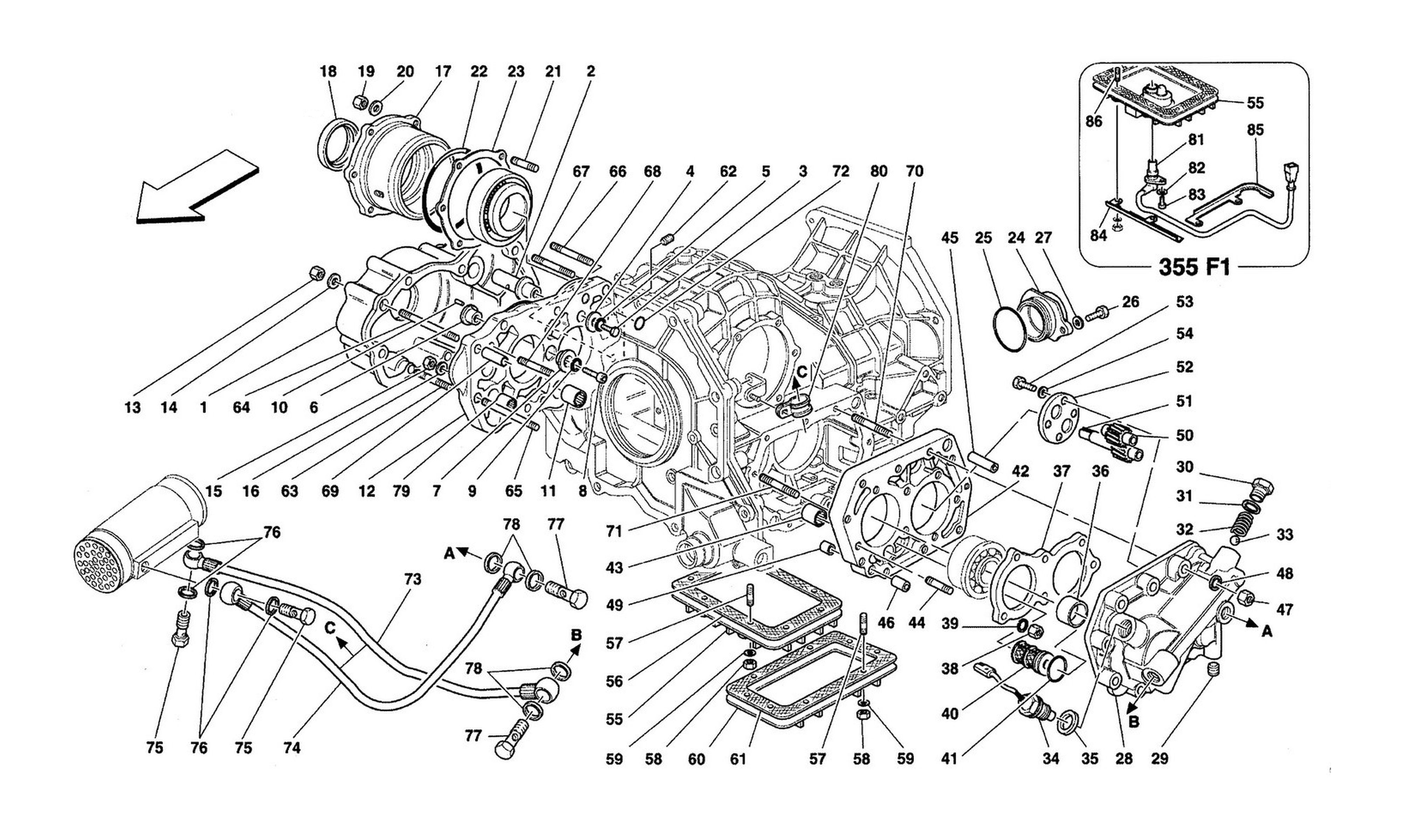 Schematic: Gearbox Covers And Lubrication