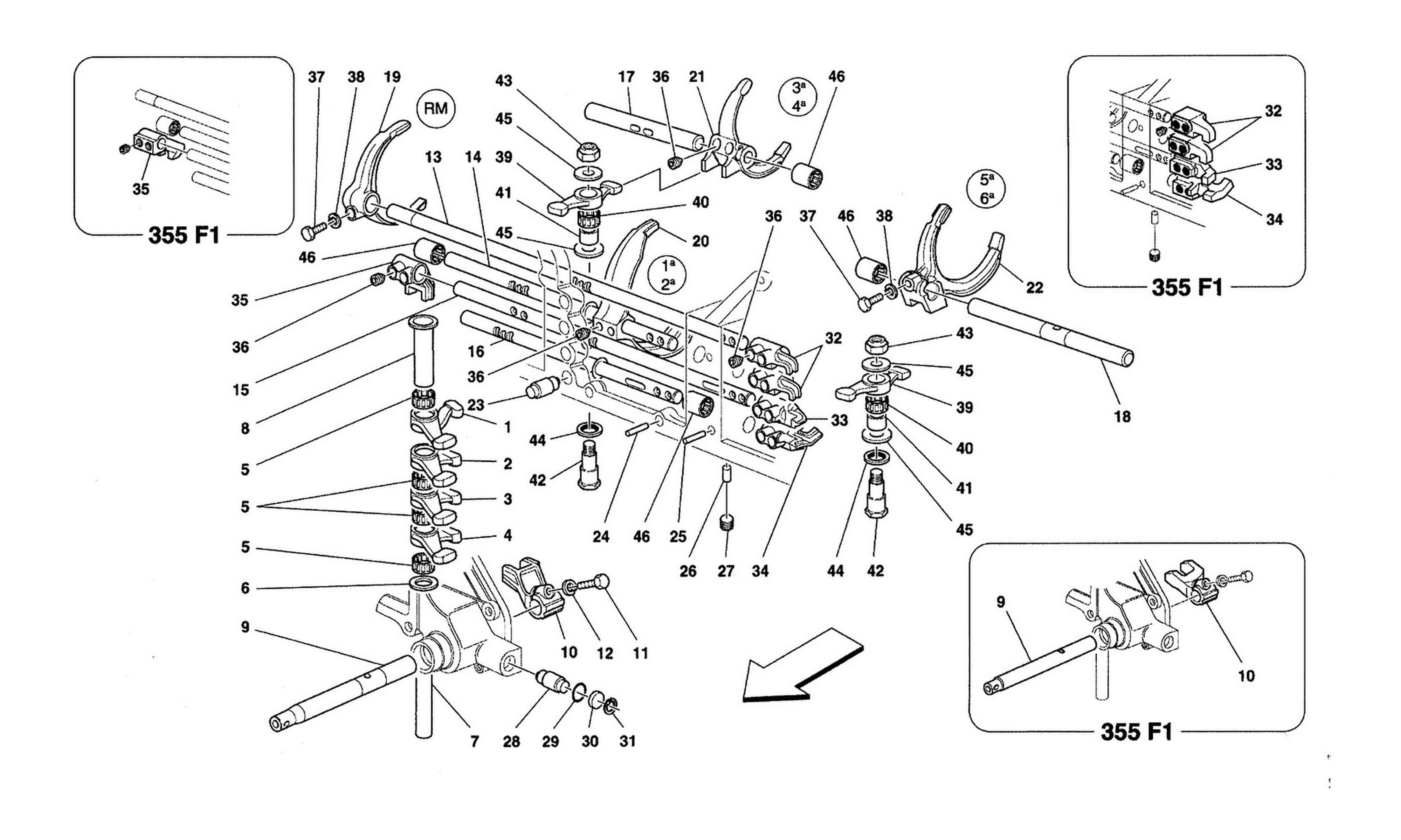 Schematic: Inside Gearbox Controls