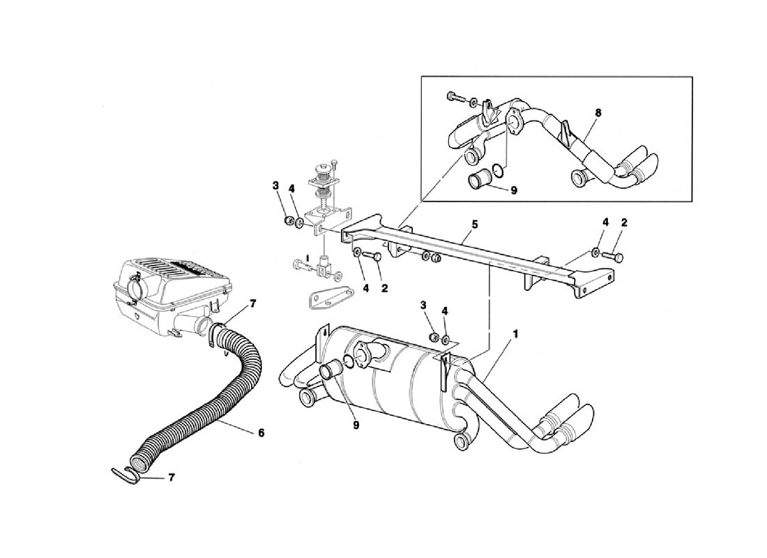Schematic: Exhaust System - Air Intake