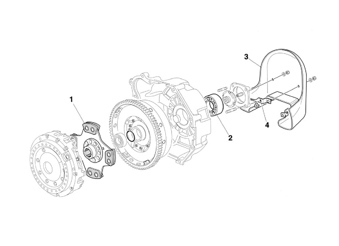 Schematic: Clutch Disc - Heat Shield