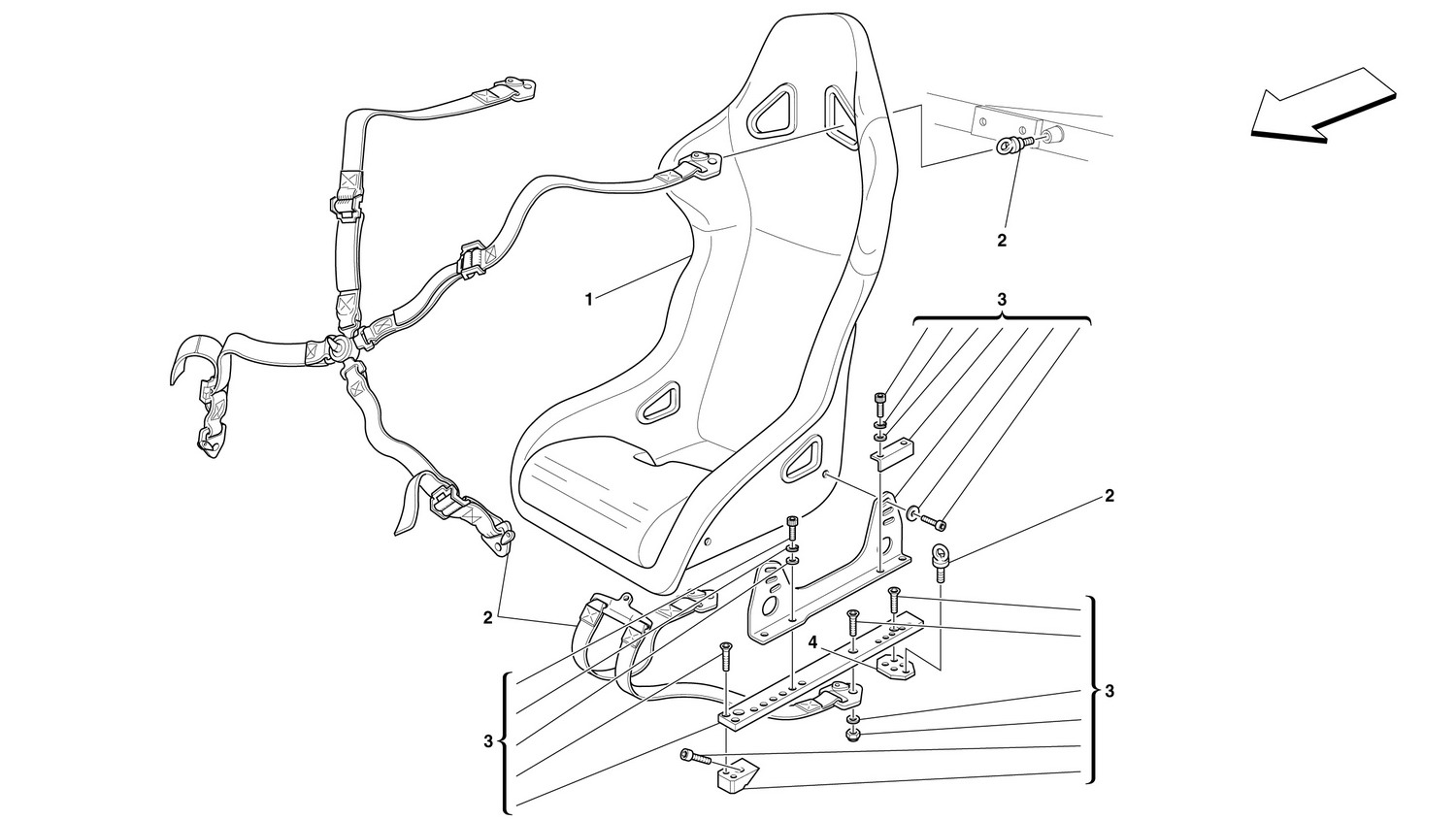 Schematic: Seat And Safety Belts