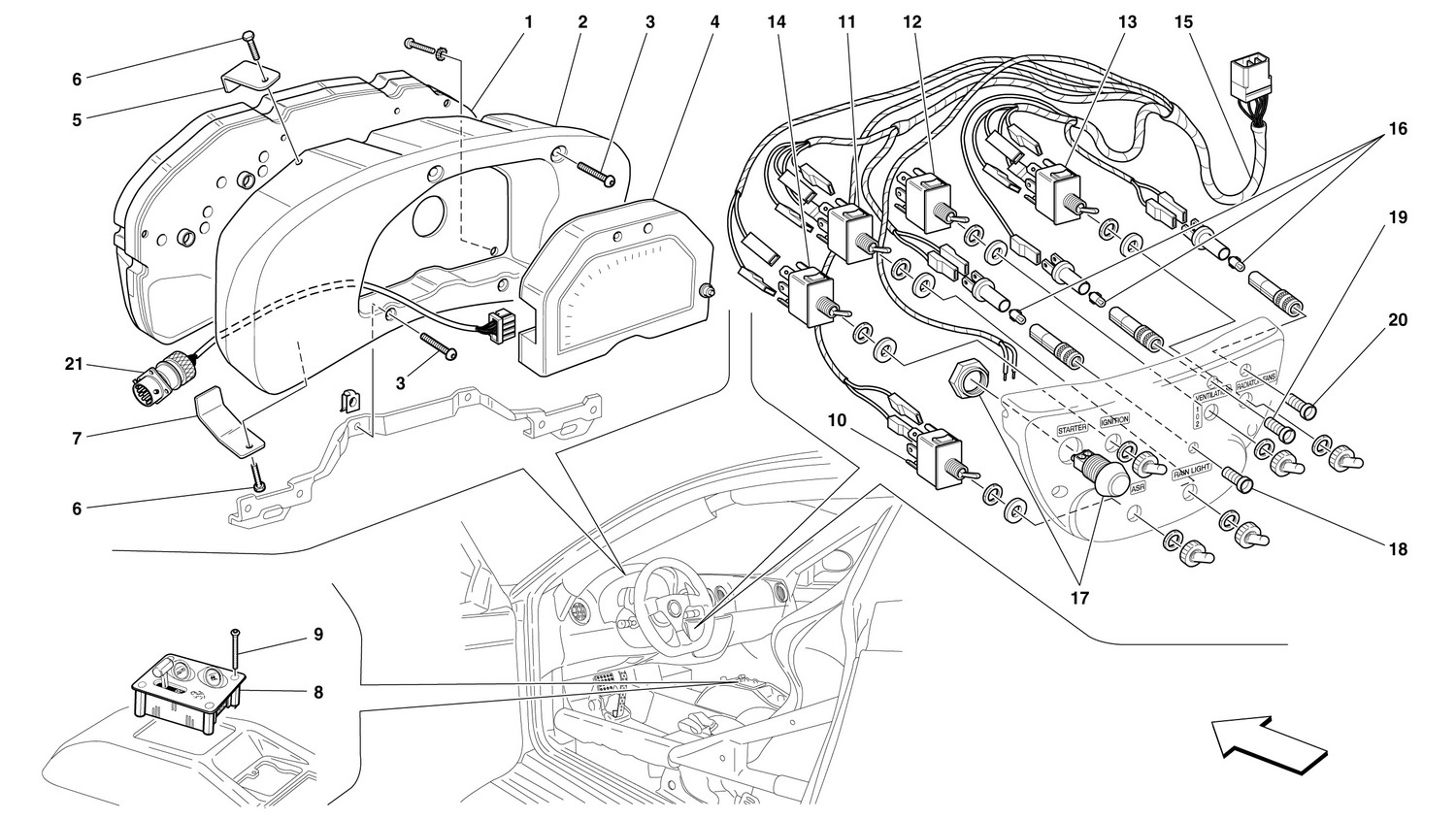 Schematic: Dashboard Instruments