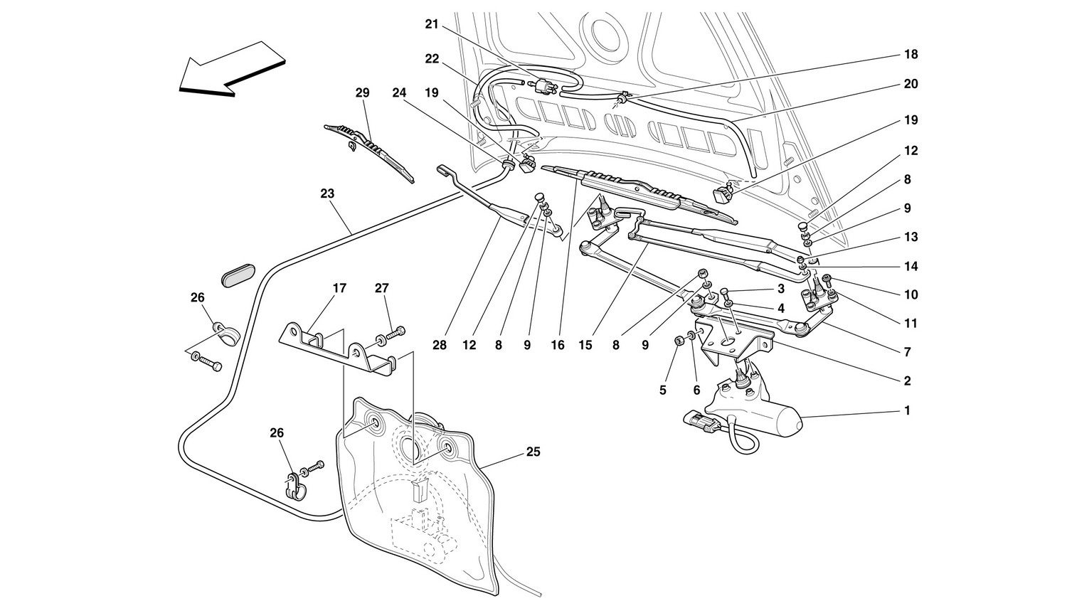 Schematic: Windshield And Glass Washer