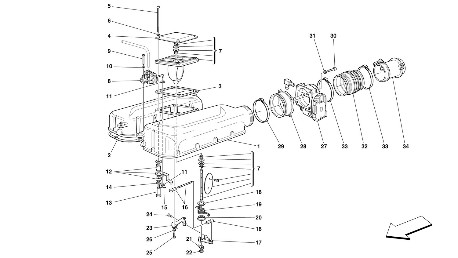 Schematic: Air Intake Manifold Cover