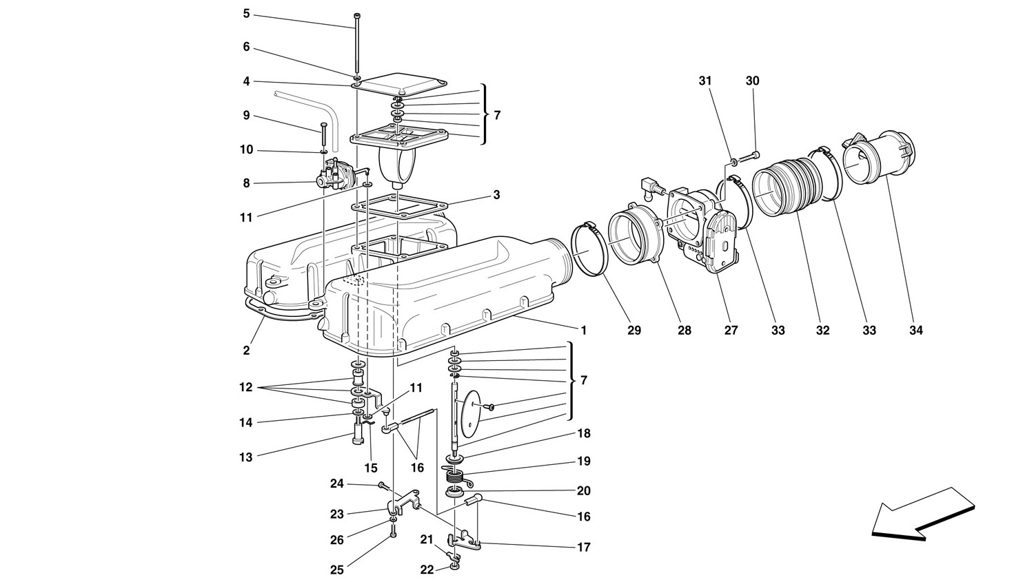 Schematic: Air Intake Manifold Cover