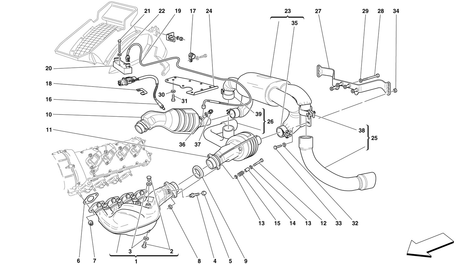 Schematic: Exhaust System