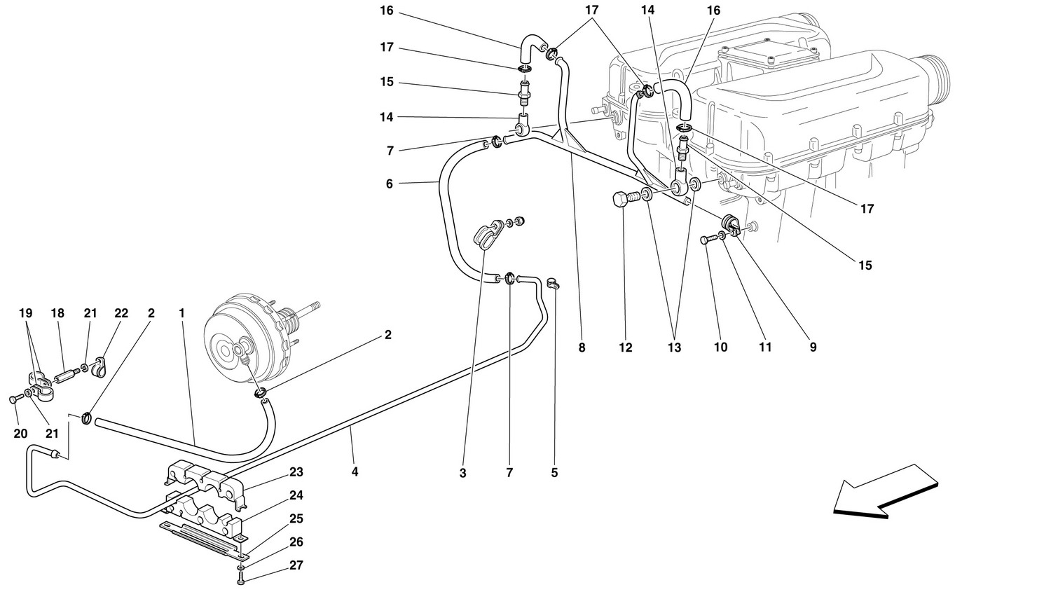 Schematic: Brake Booster System