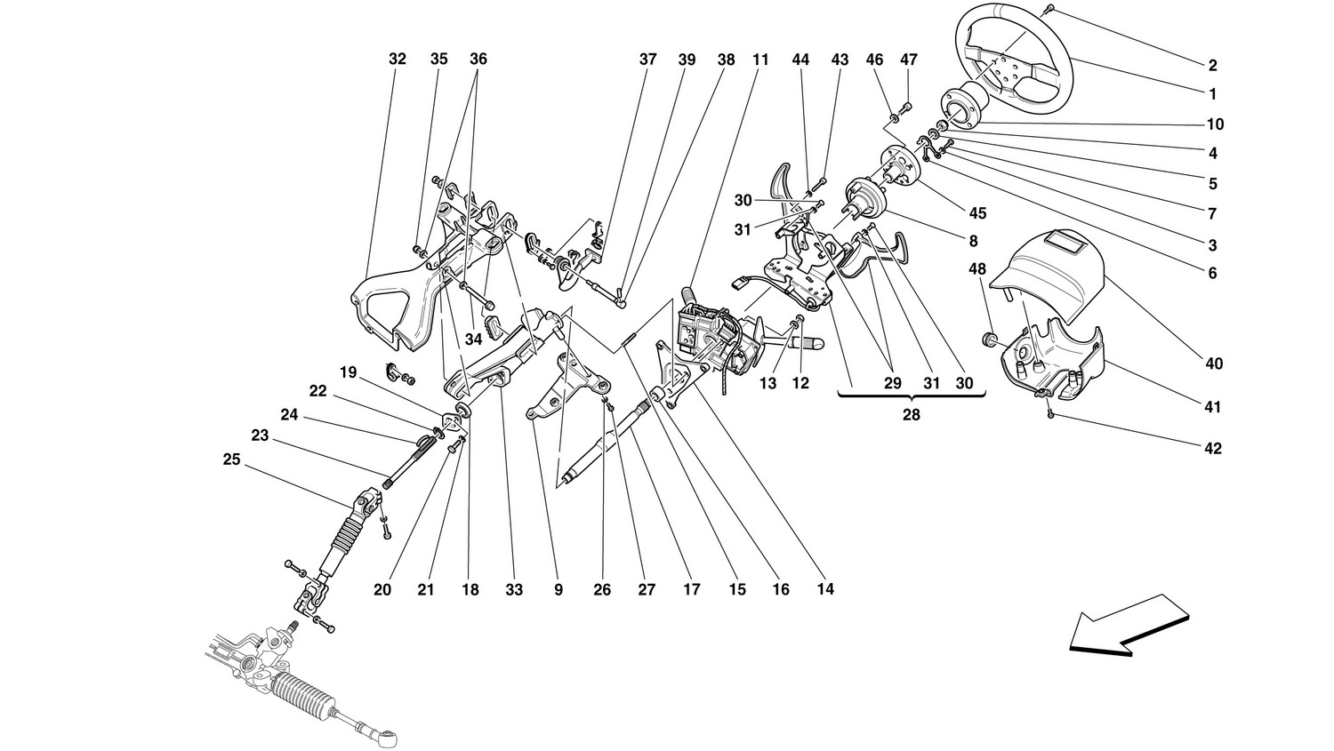 Schematic: Steering Column