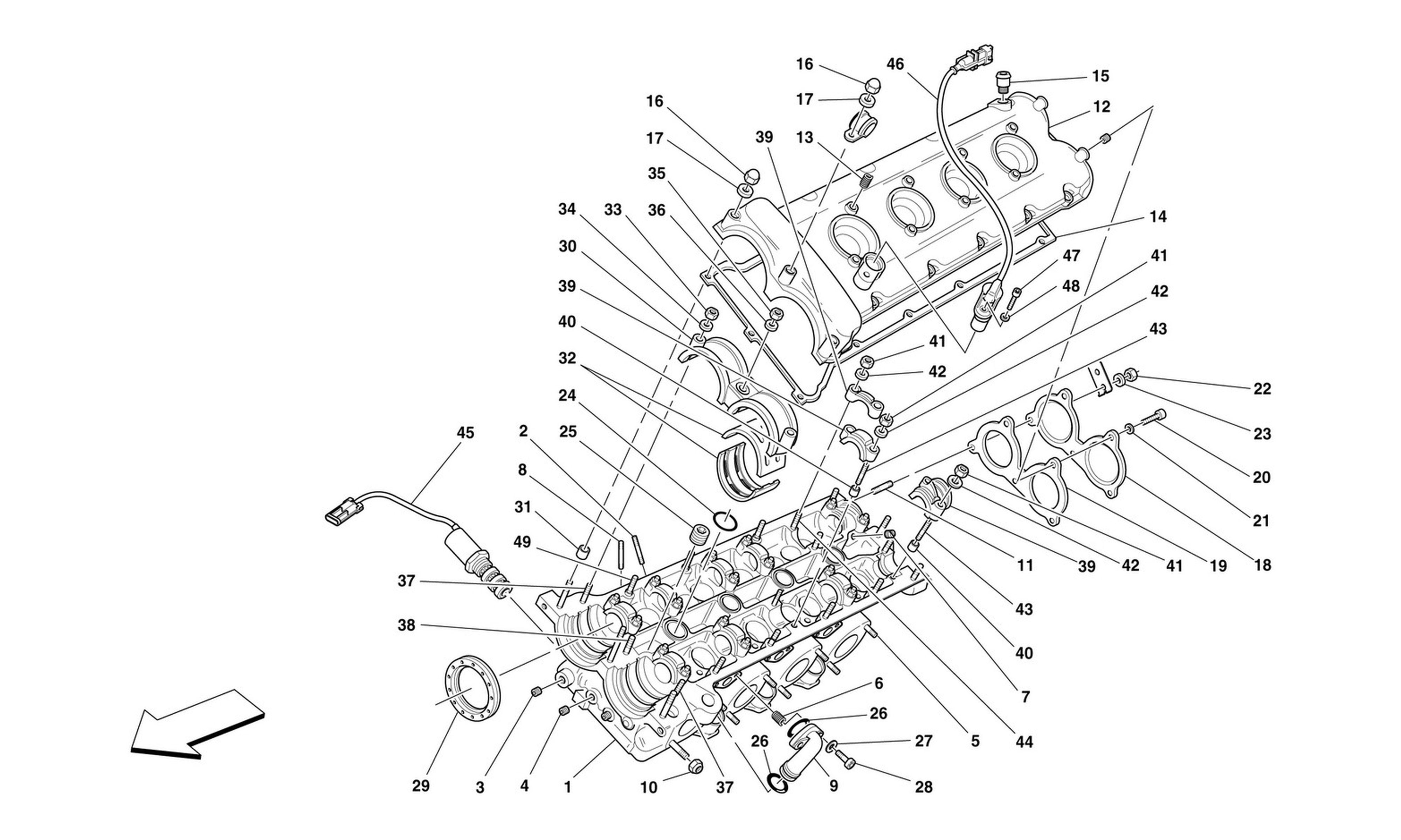 Schematic: L.H. Cylinder Head