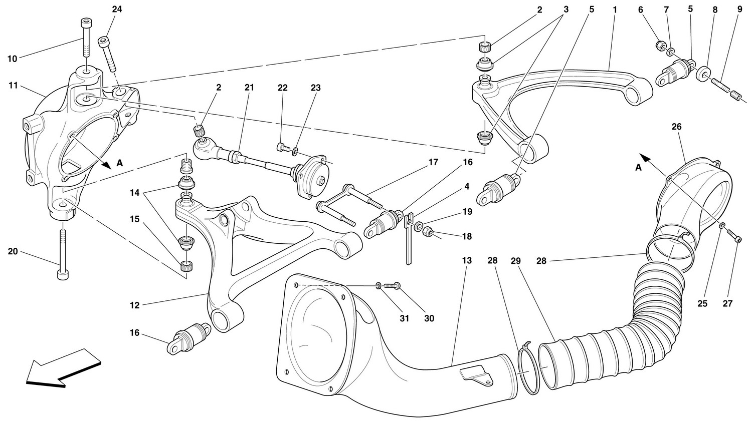 Schematic: Rear Suspension - Wishbones