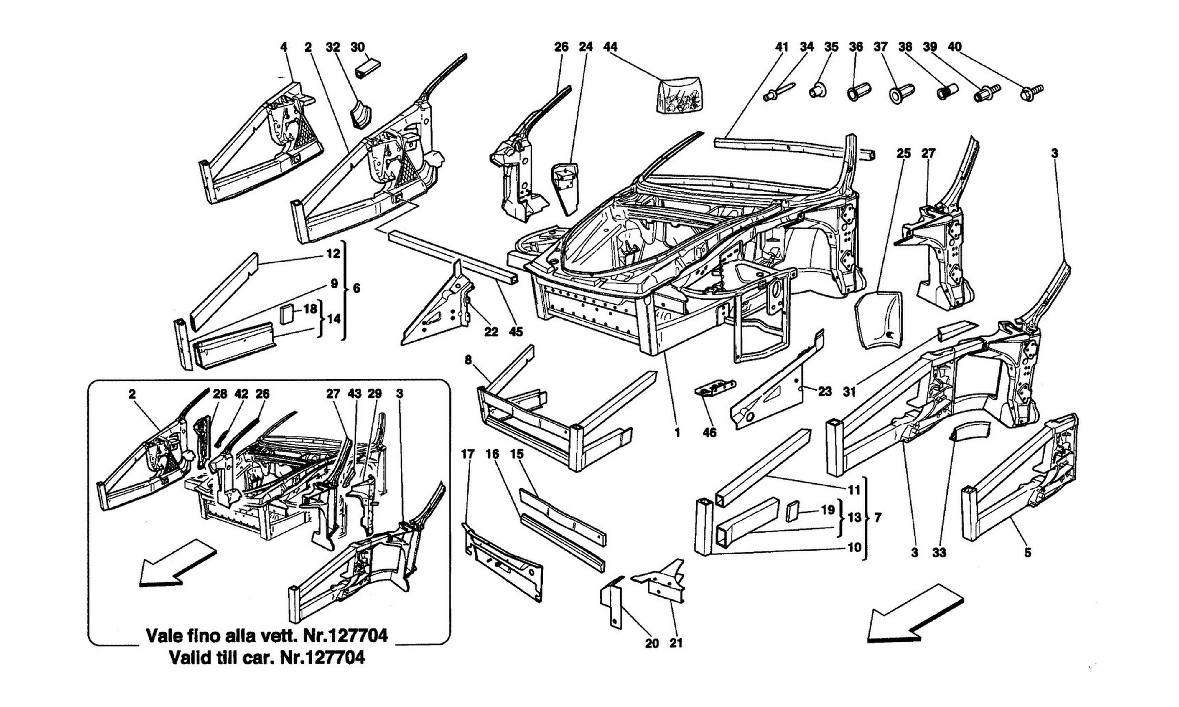 Schematic: Frame - Front Elements Structures And Plates