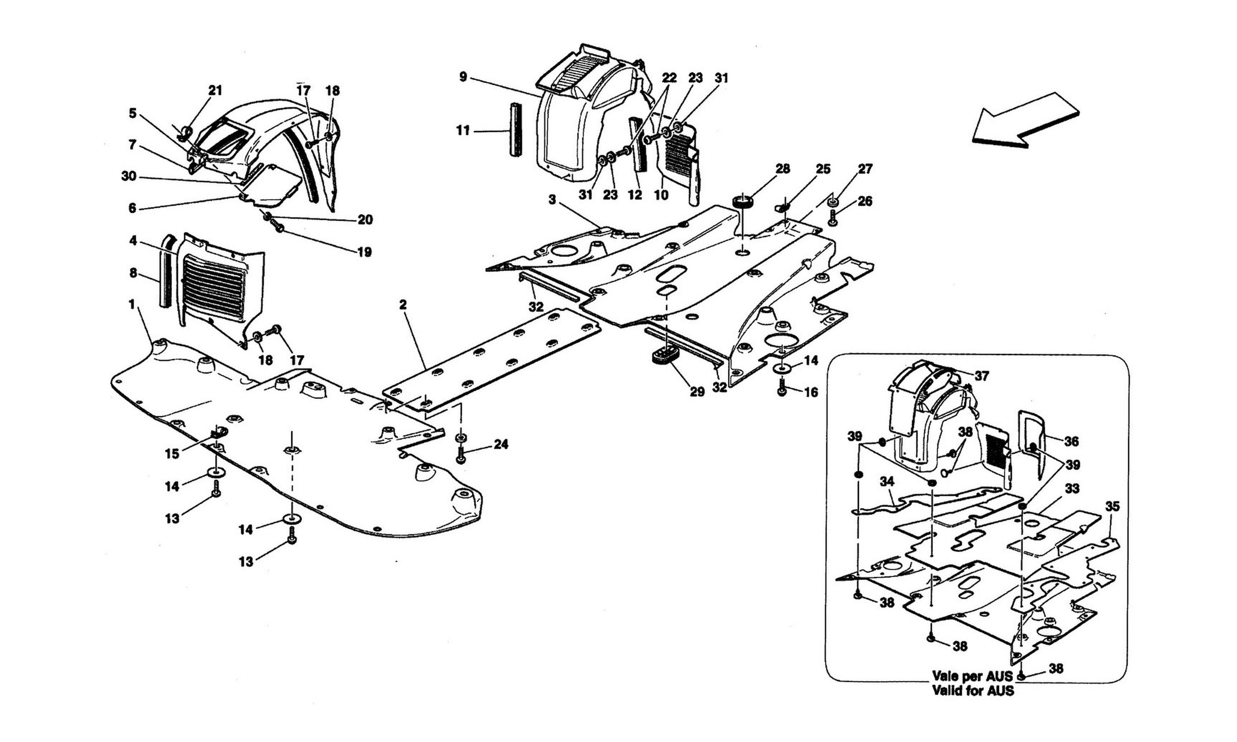 Schematic: Flat Floor Pan And Wheelhouse