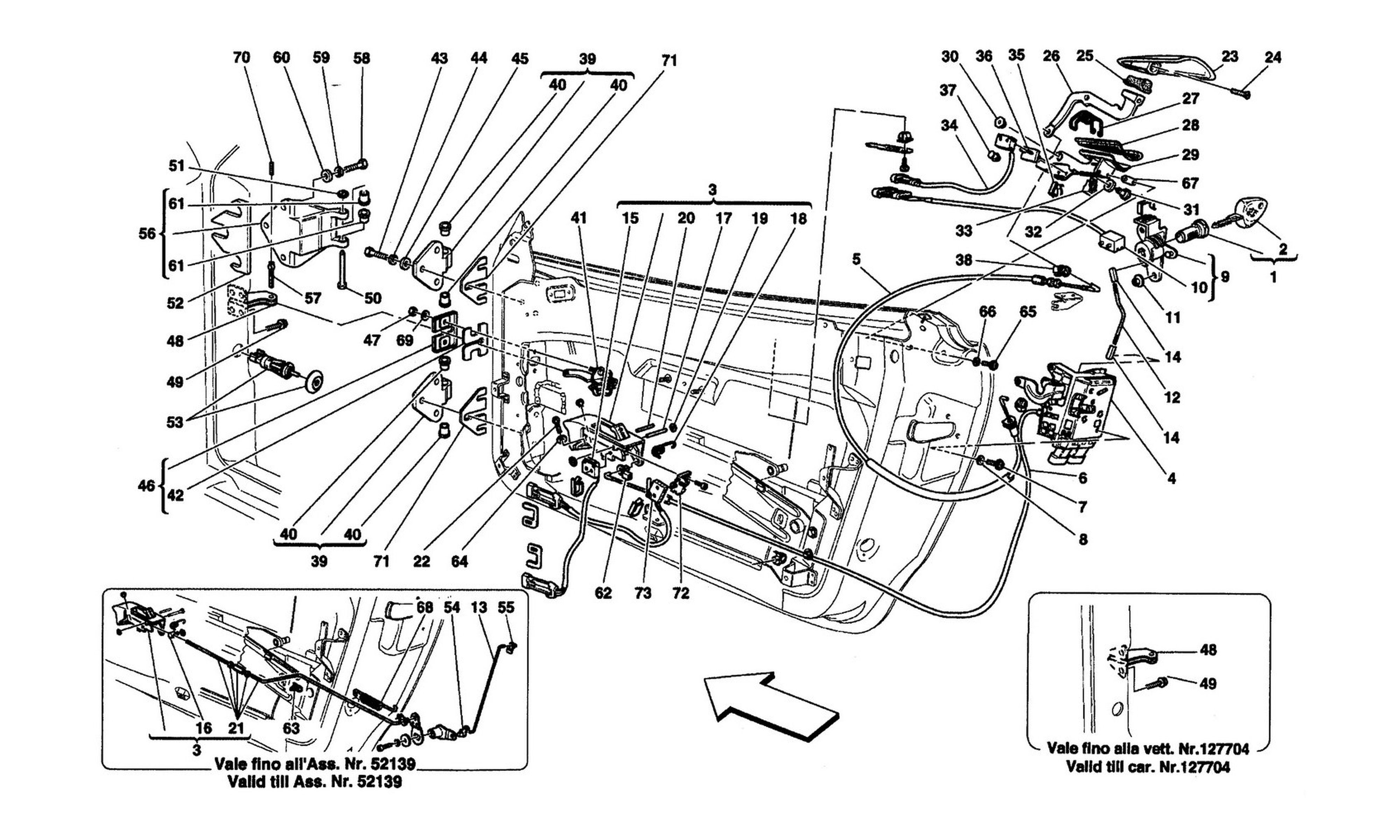 Schematic: Doors - Opening Control And Hinges