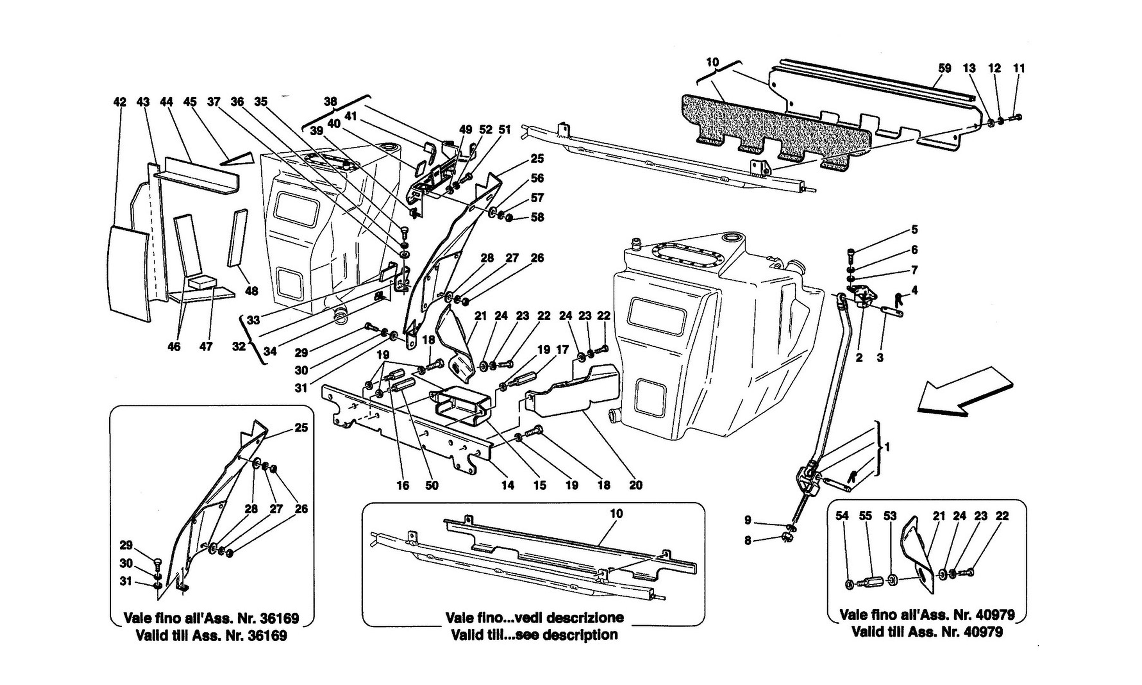 Schematic: Fuel Tanks - Fixing And Protection