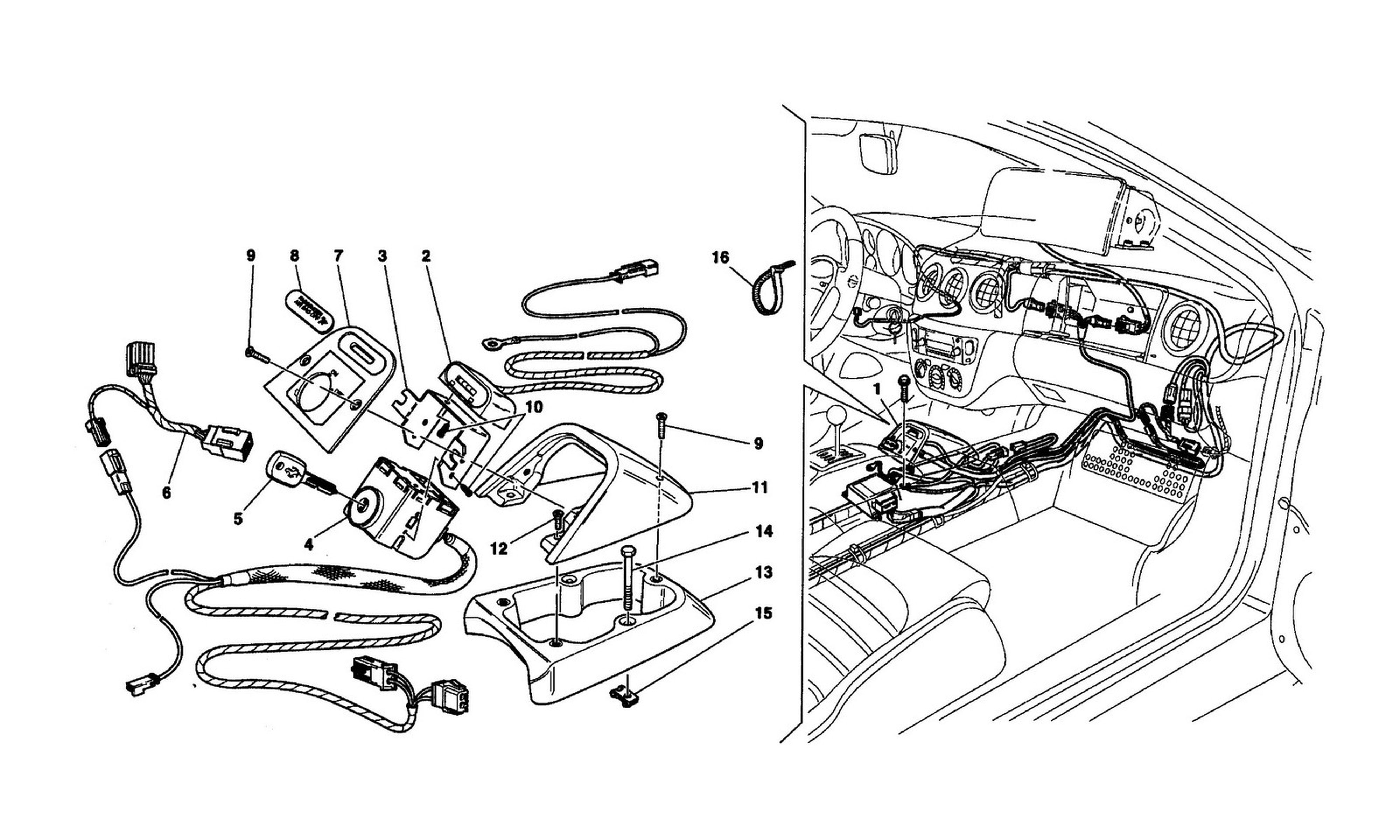 Schematic: Passenger Air-Bag Exclusion Kit