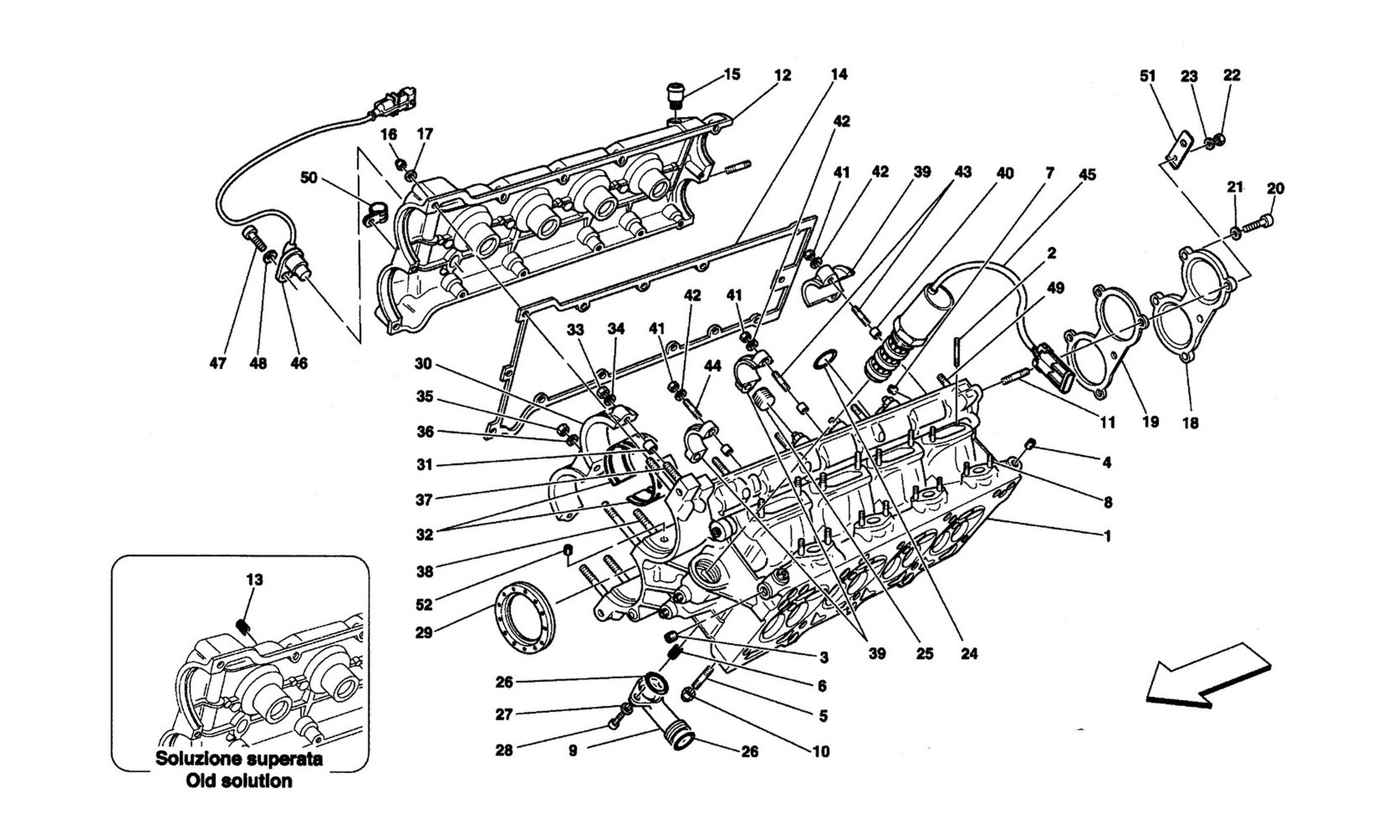 Schematic: R.H. Cylinder Head