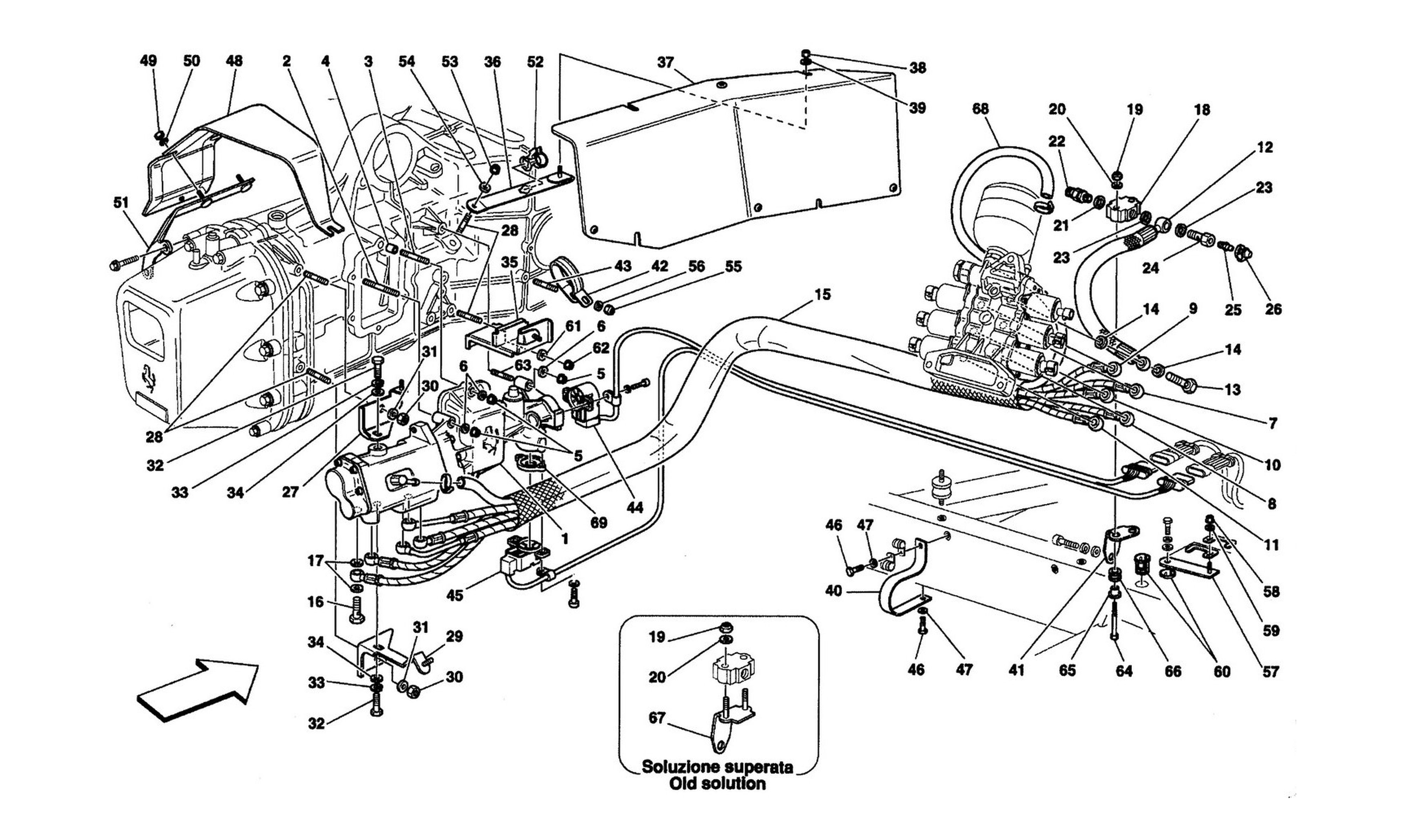 Schematic: F1 Clutch Hydraulic Control -Valid For F1-