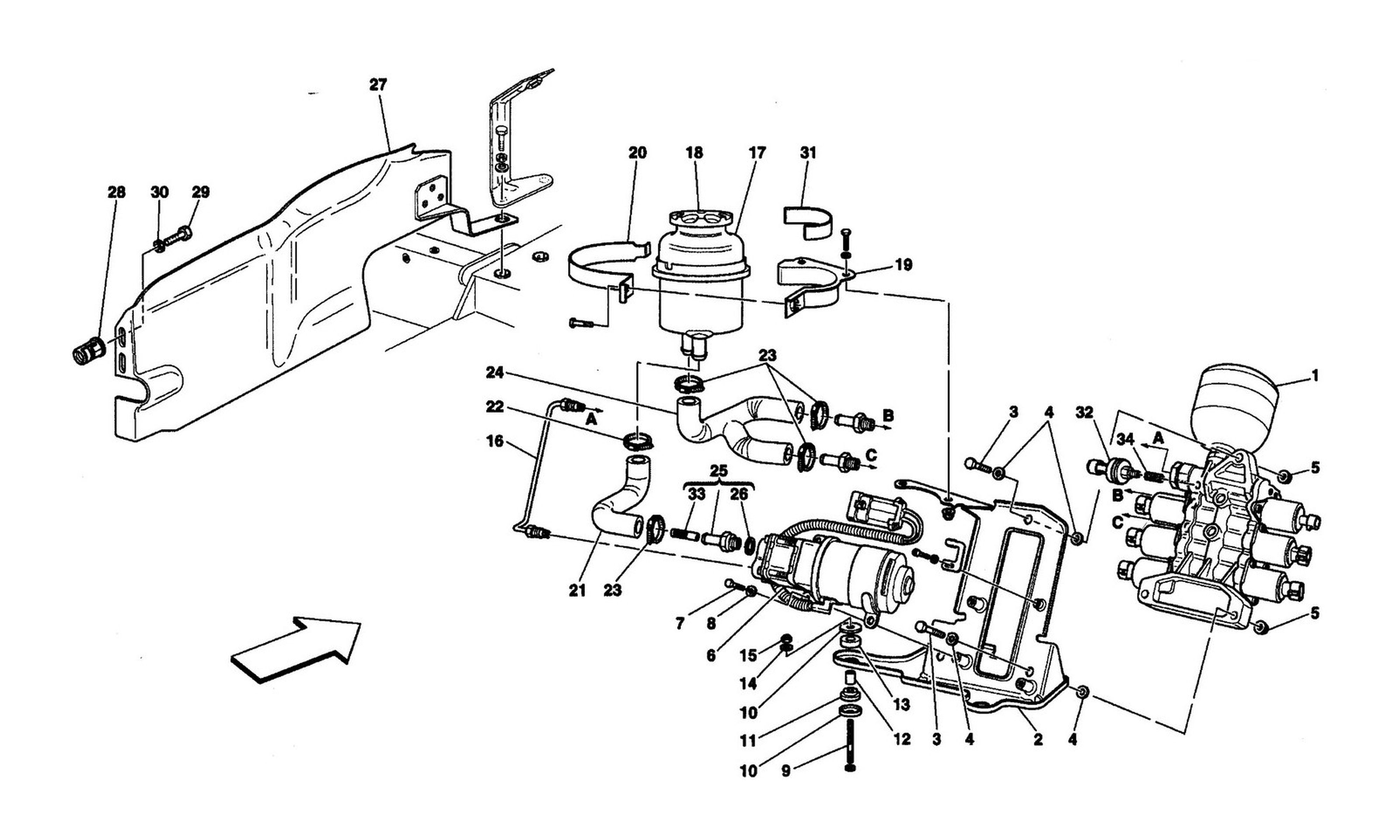 Schematic: Power Unit And Tank -Valid For F1-