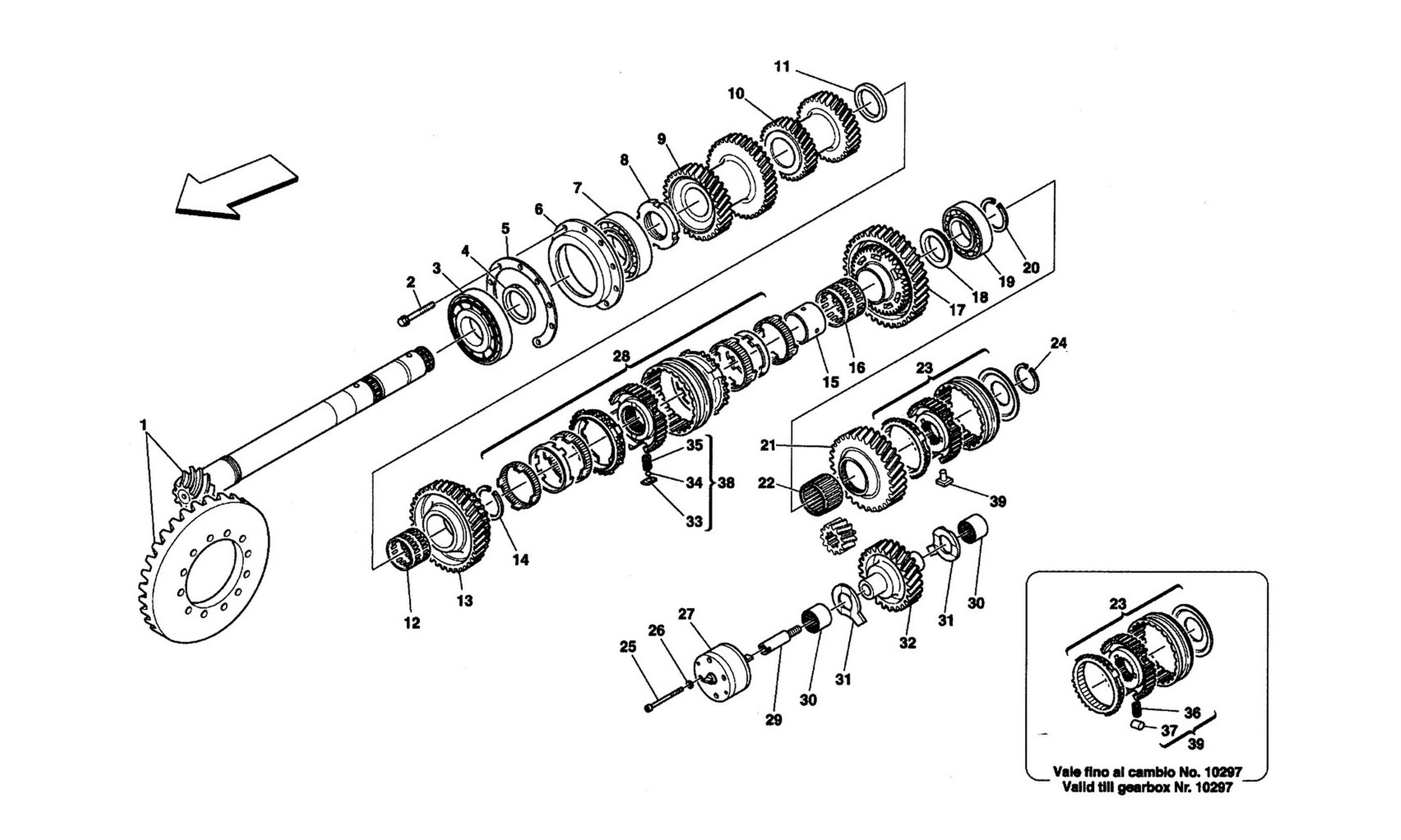 Schematic: Lay Shaft Gears