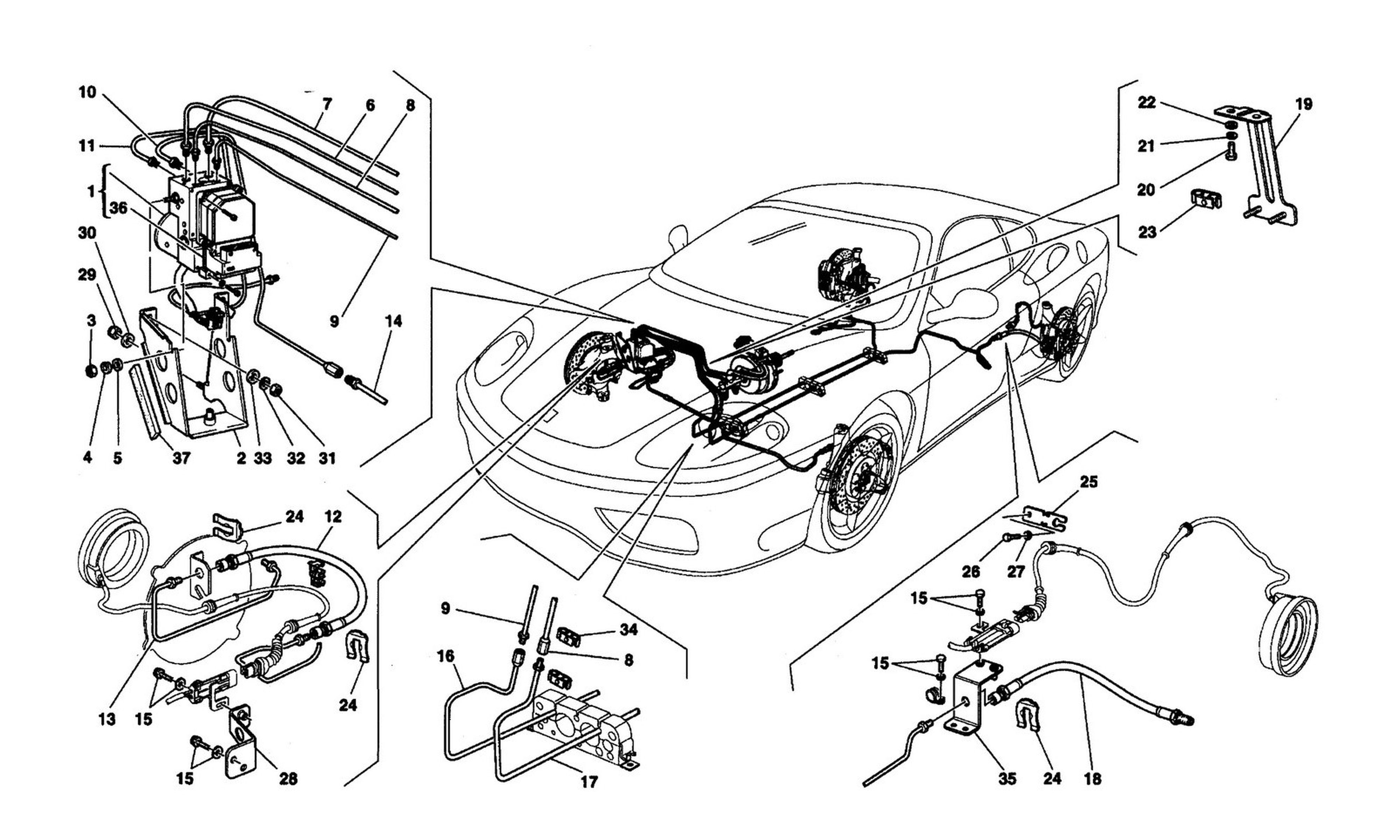 Schematic: Brake System -Not For Rhd