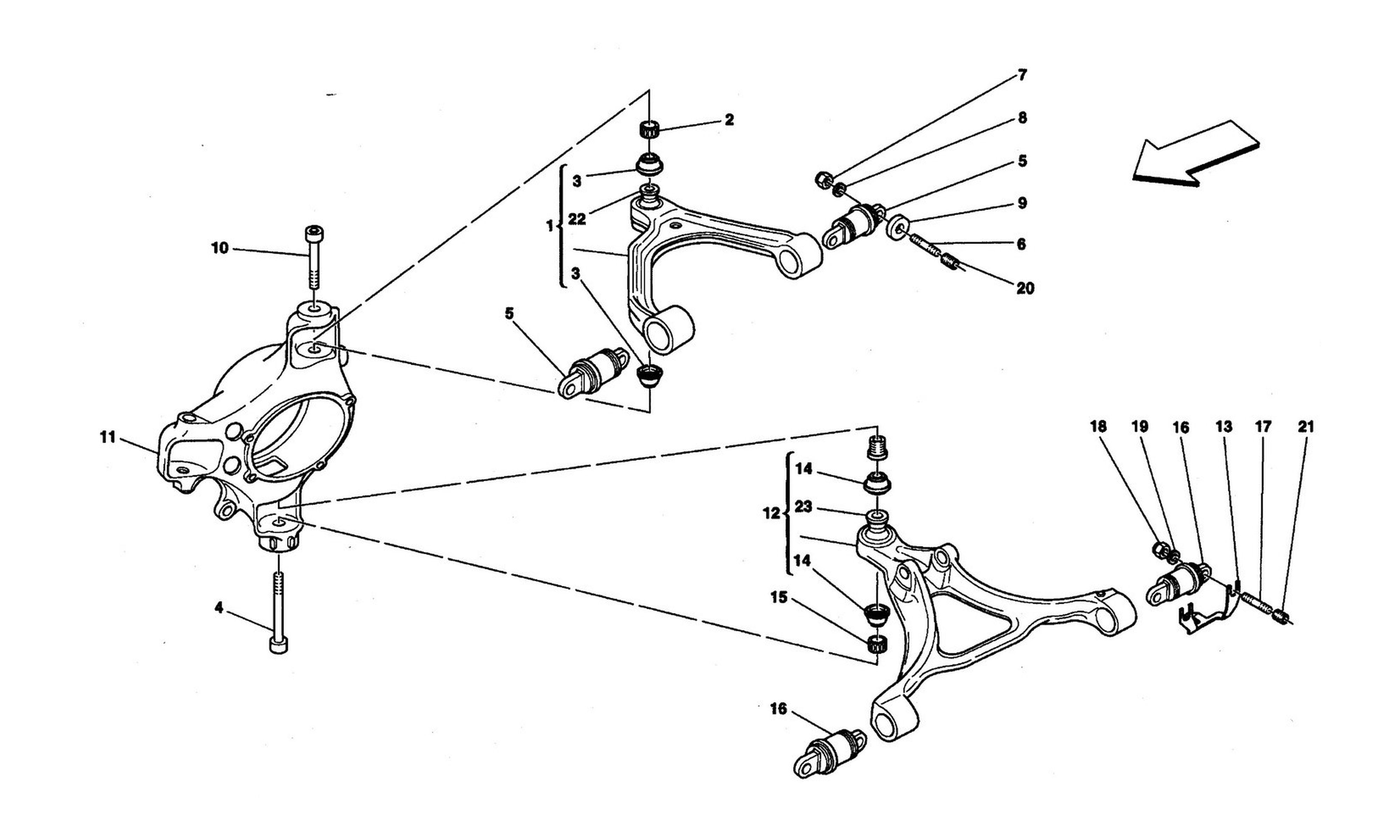 Schematic: Front Suspension - Wishbones