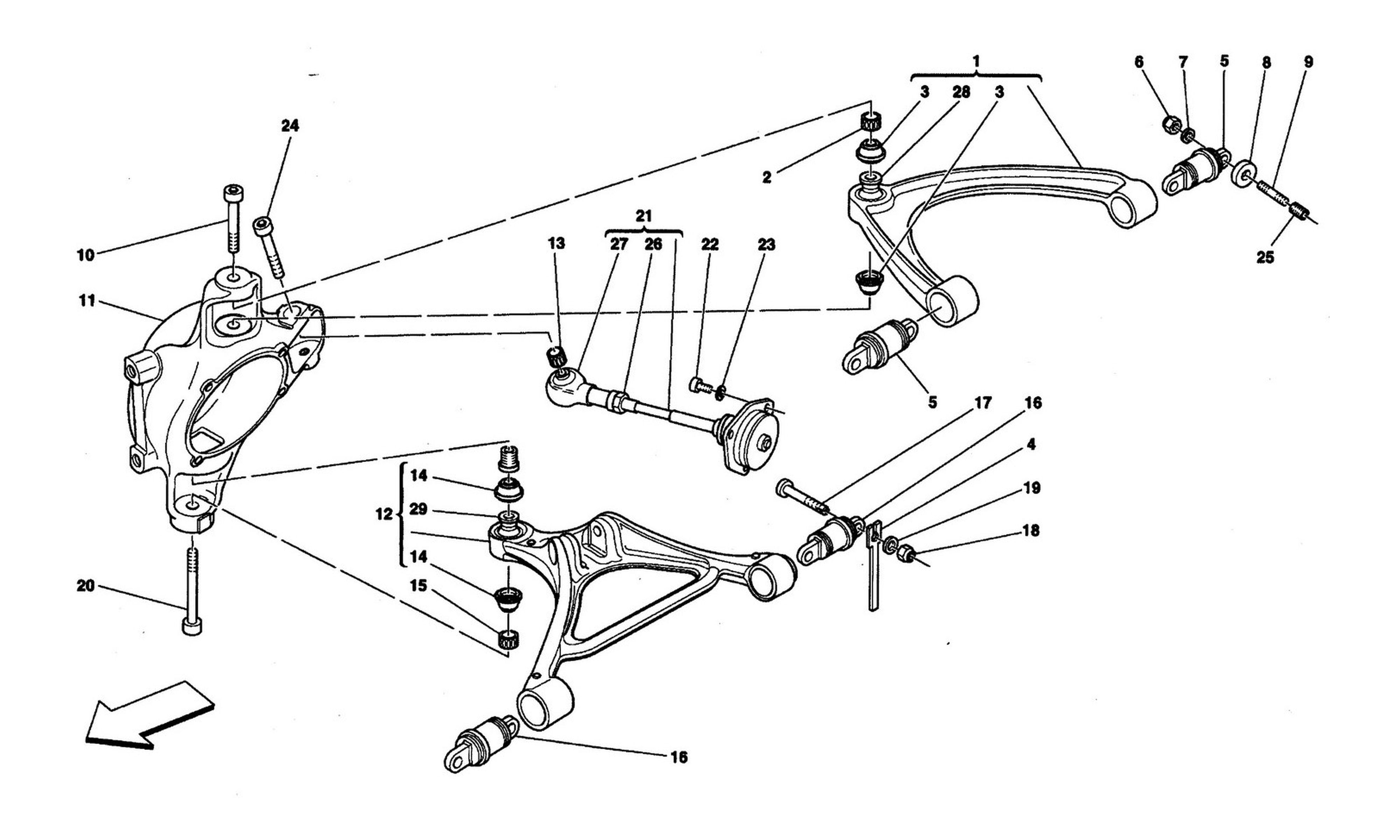 Schematic: Rear Suspension - Wishbones