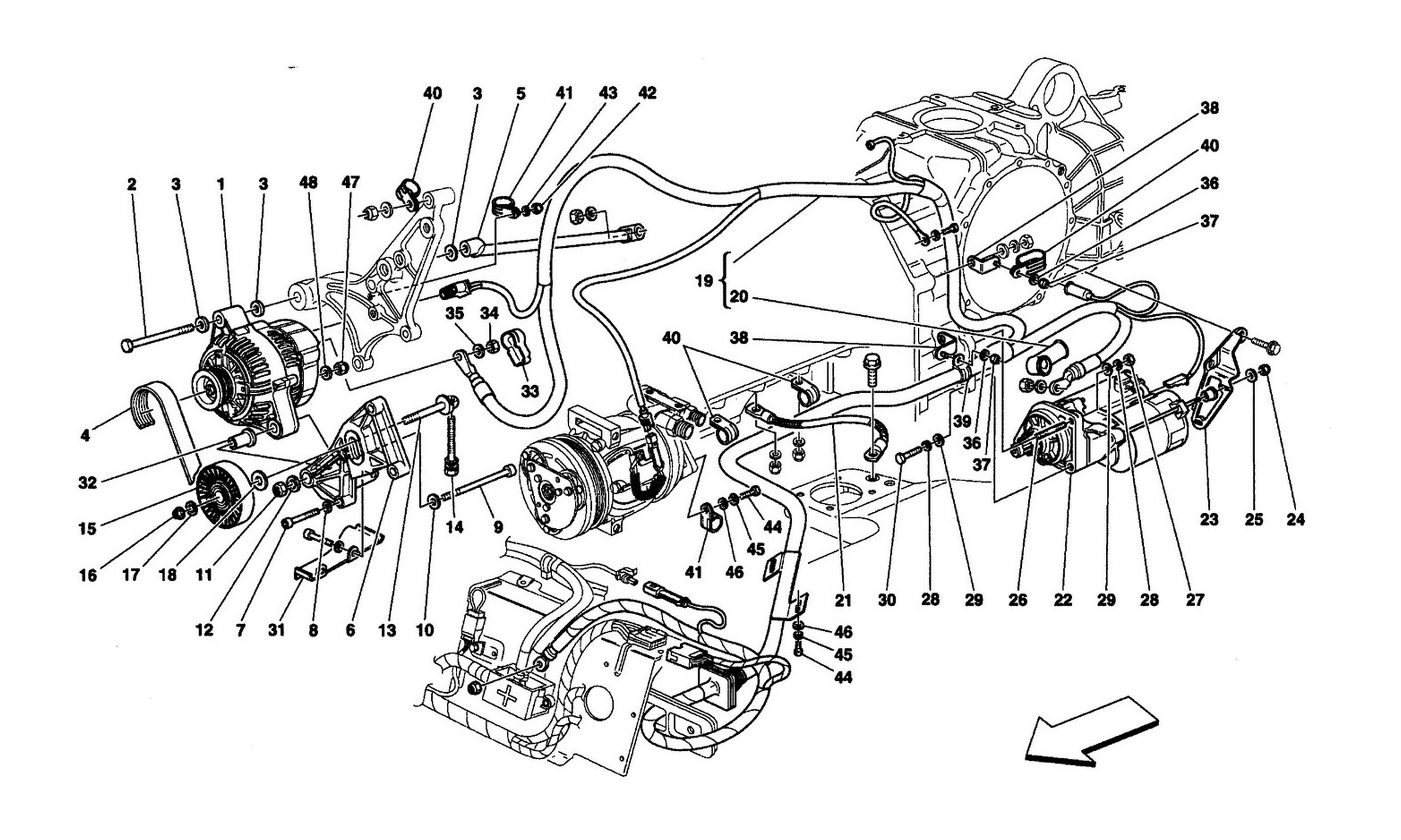 Schematic: Current Generator - Starting Motor