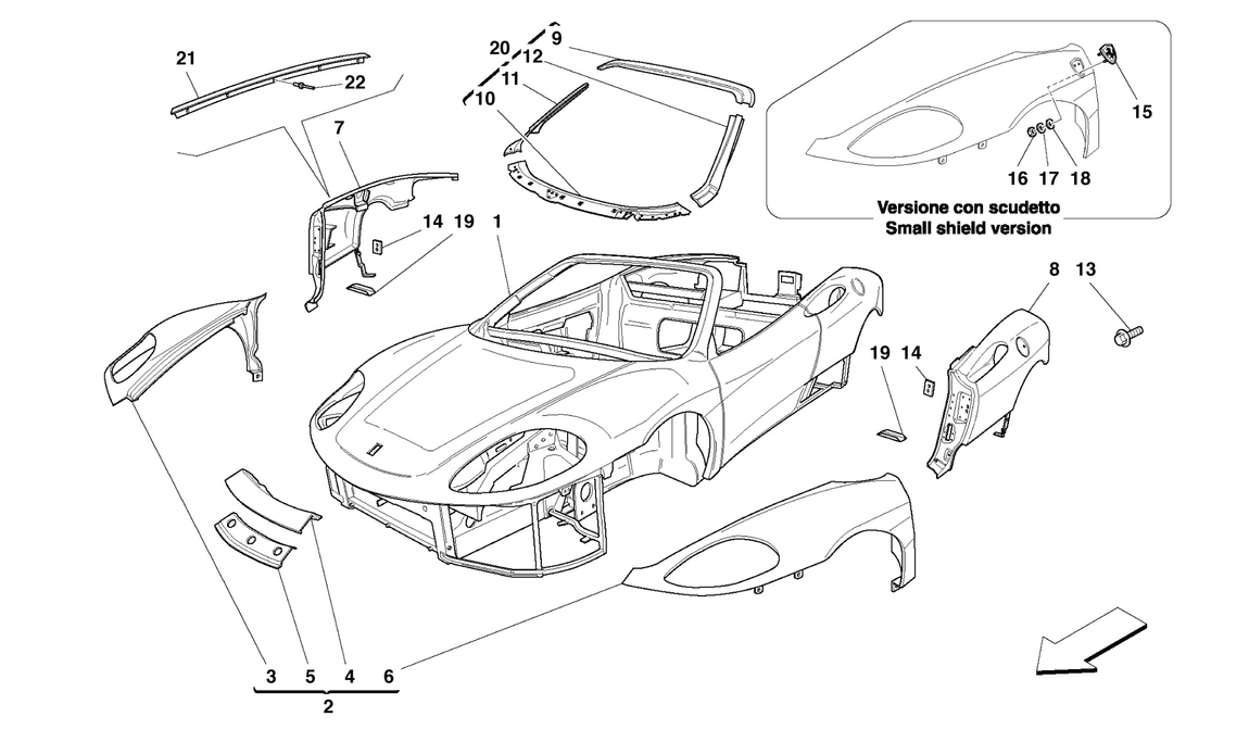 Schematic: Body - Outer Trims