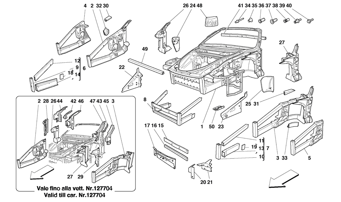 Schematic: Frame - Front Elements Structures And Plates