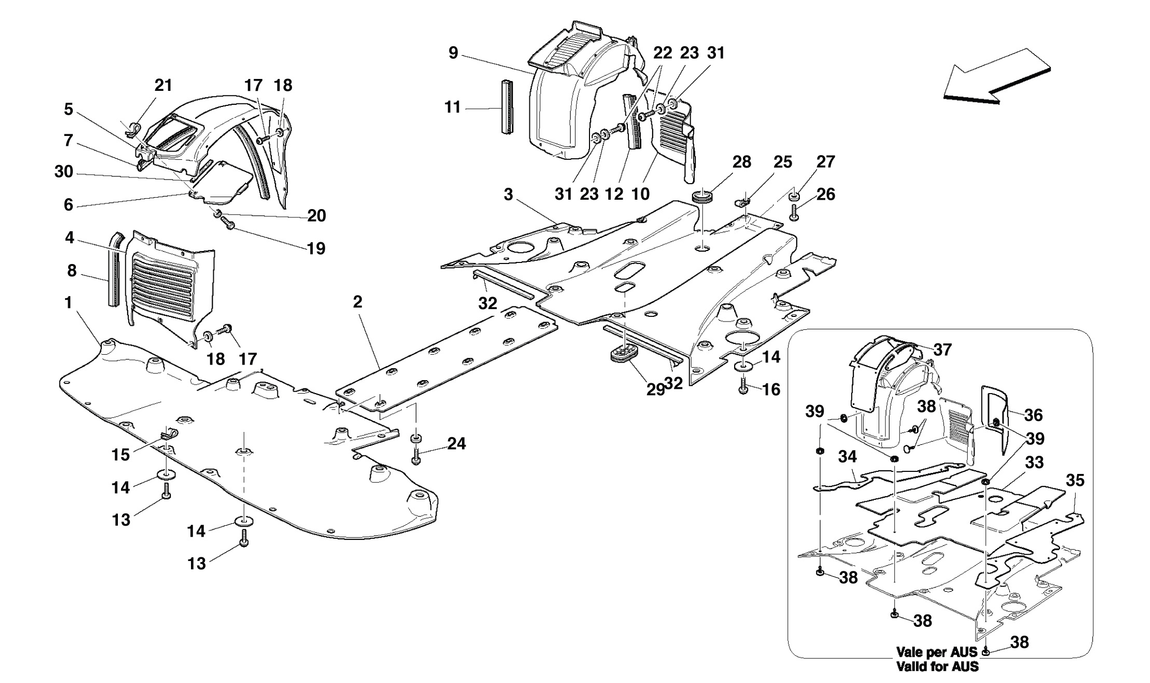 Schematic: Flat Floor Pan And Wheelhouse