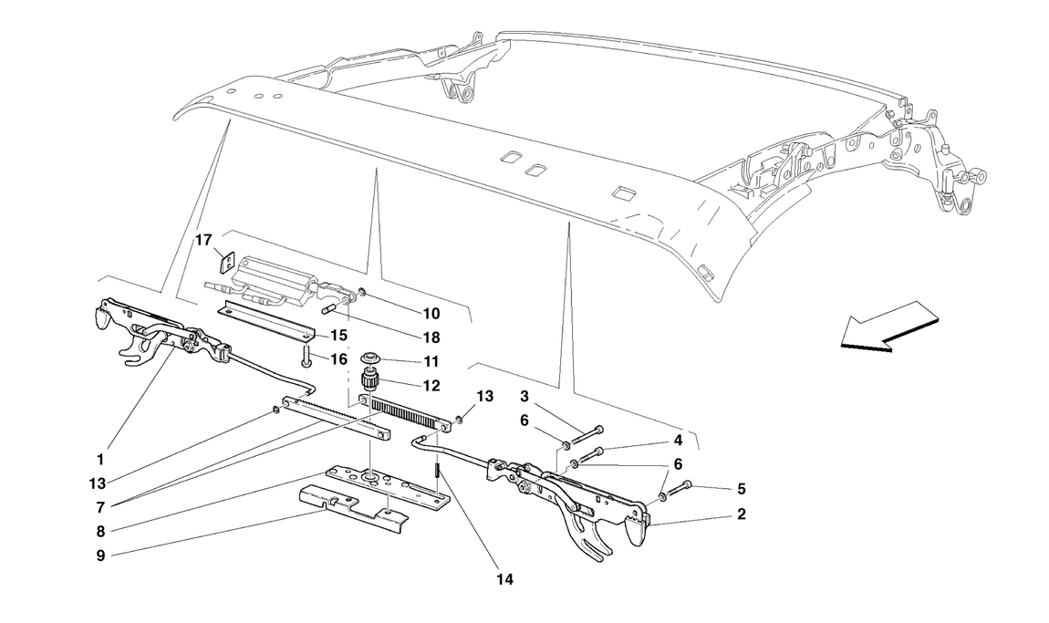 Schematic: Capote Front Closing