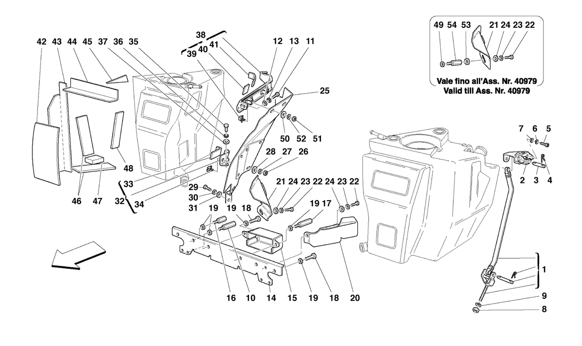 Schematic: Fuel Tanks - Fixing And Protection