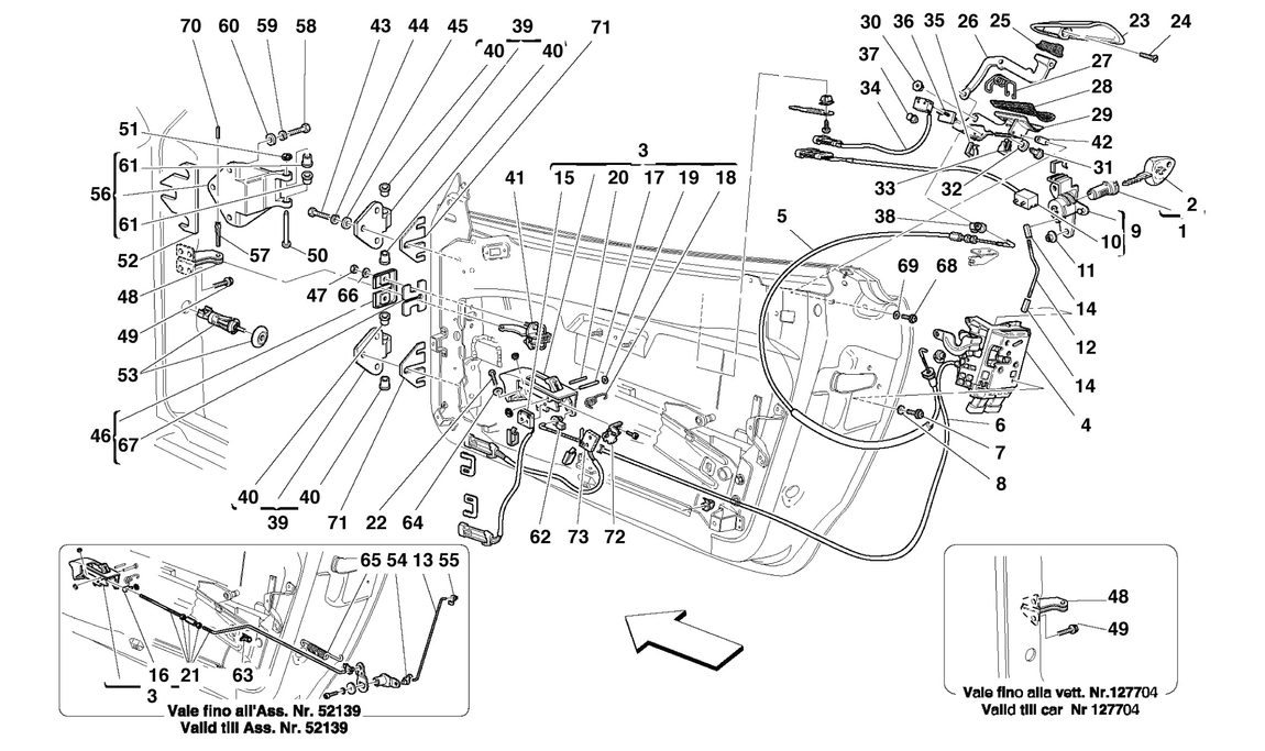 Schematic: Doors - Opening Control And Hinges