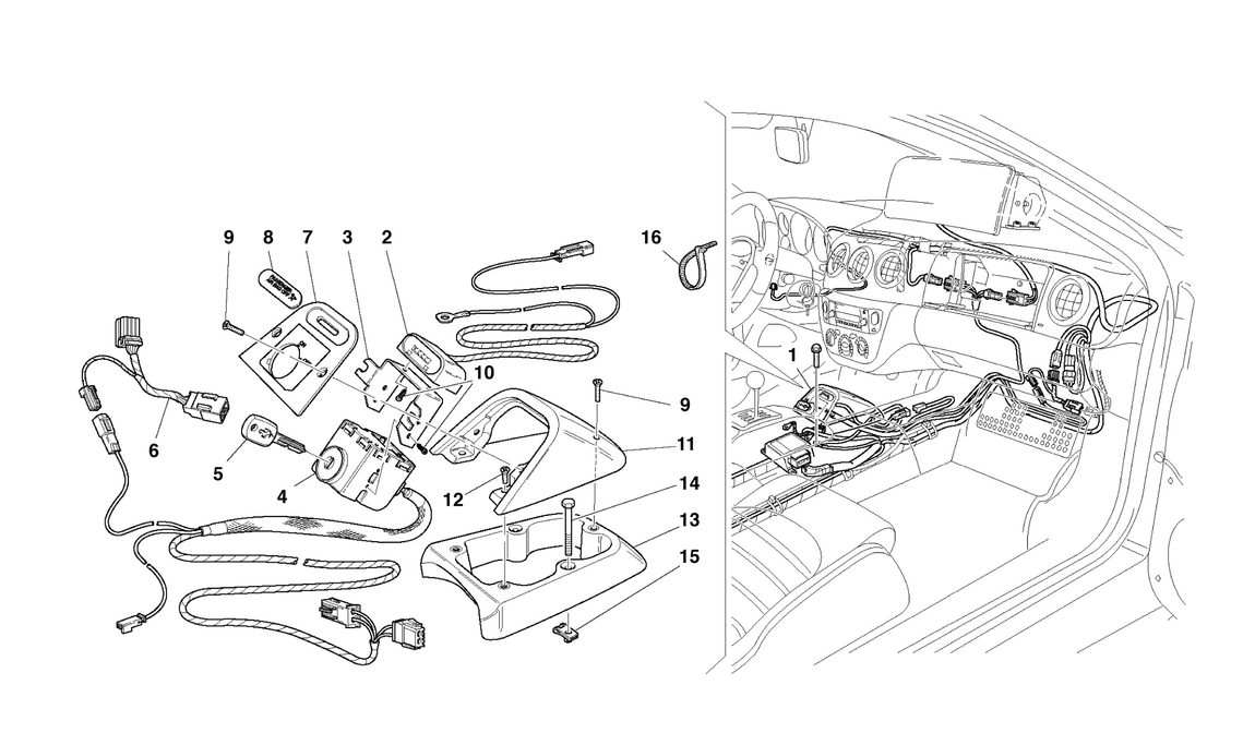 Schematic: Passenger Air-Bag Exclusion Kit