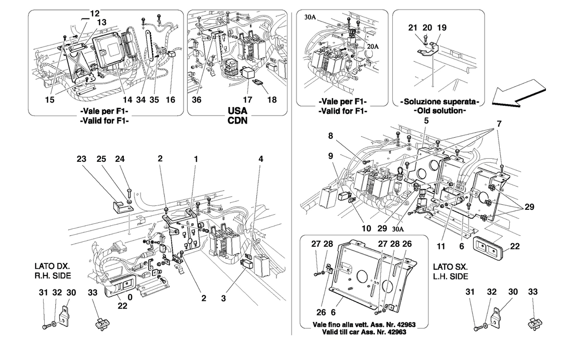 Schematic: Rear Passengers Compartment Control Stations