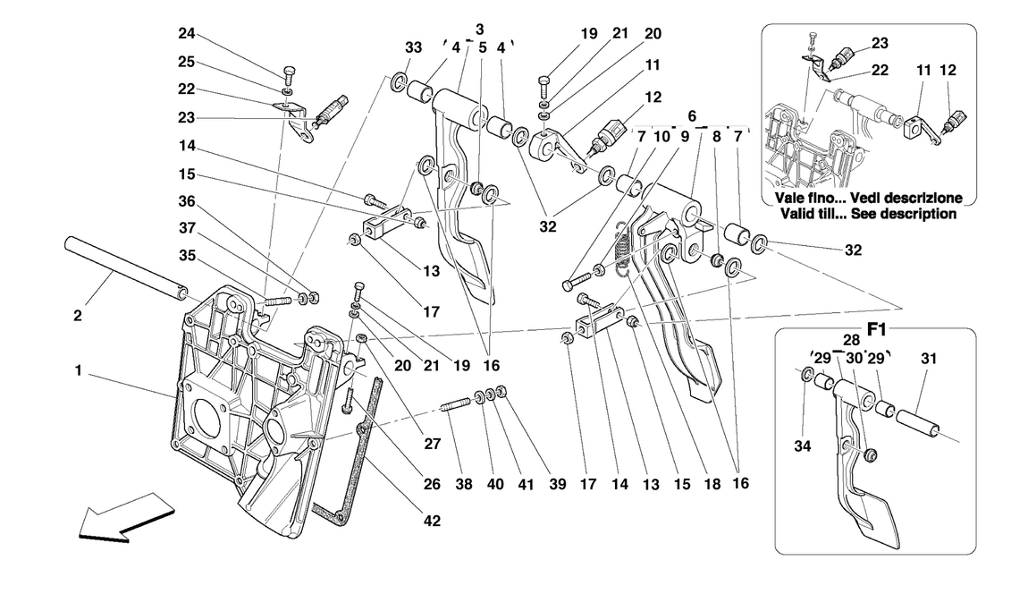 Schematic: Pedals -Not For Rhd