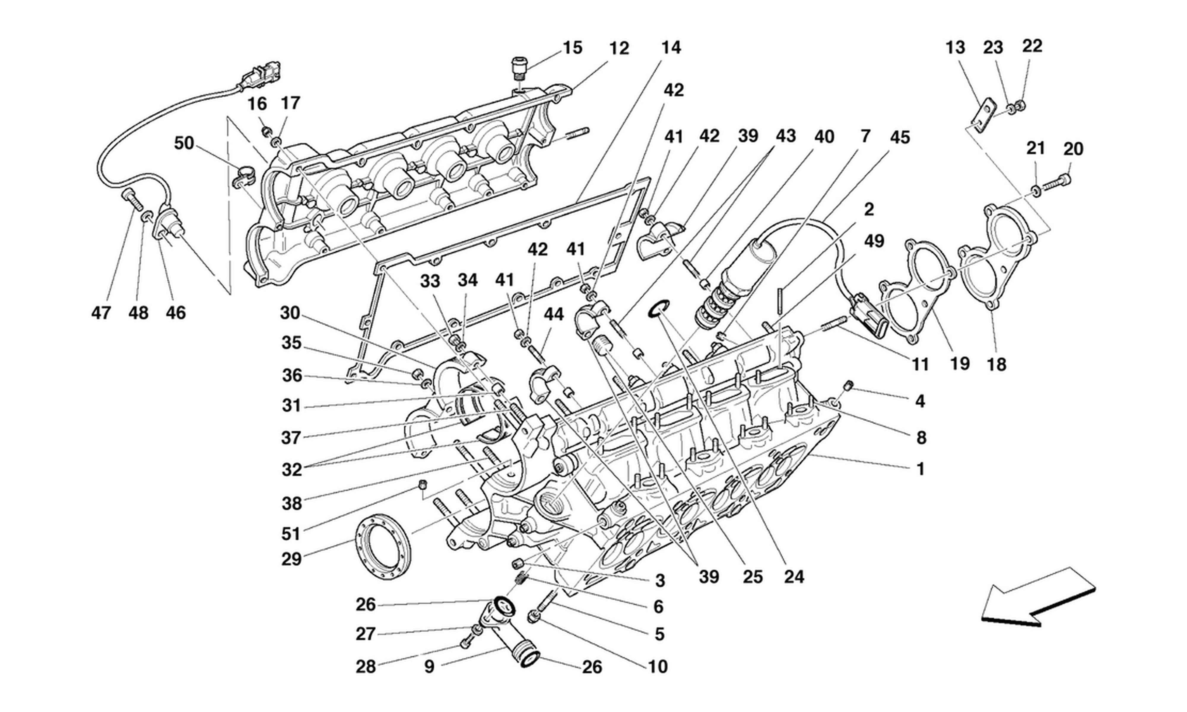 Schematic: R.H. Cylinder Head