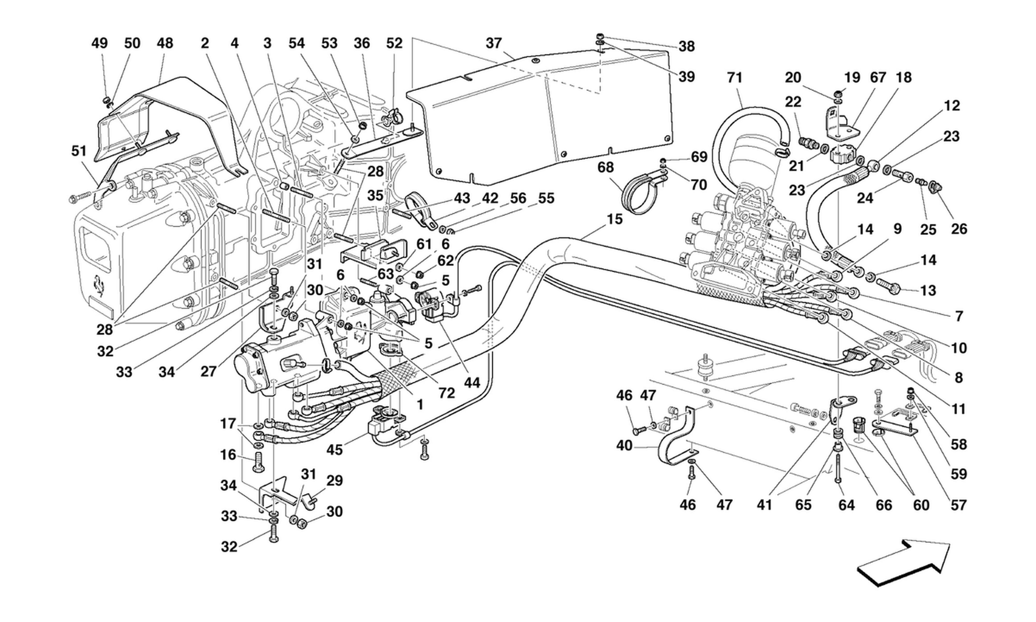 Schematic: F1 Clutch Hydraulic Control -Valid For F1-