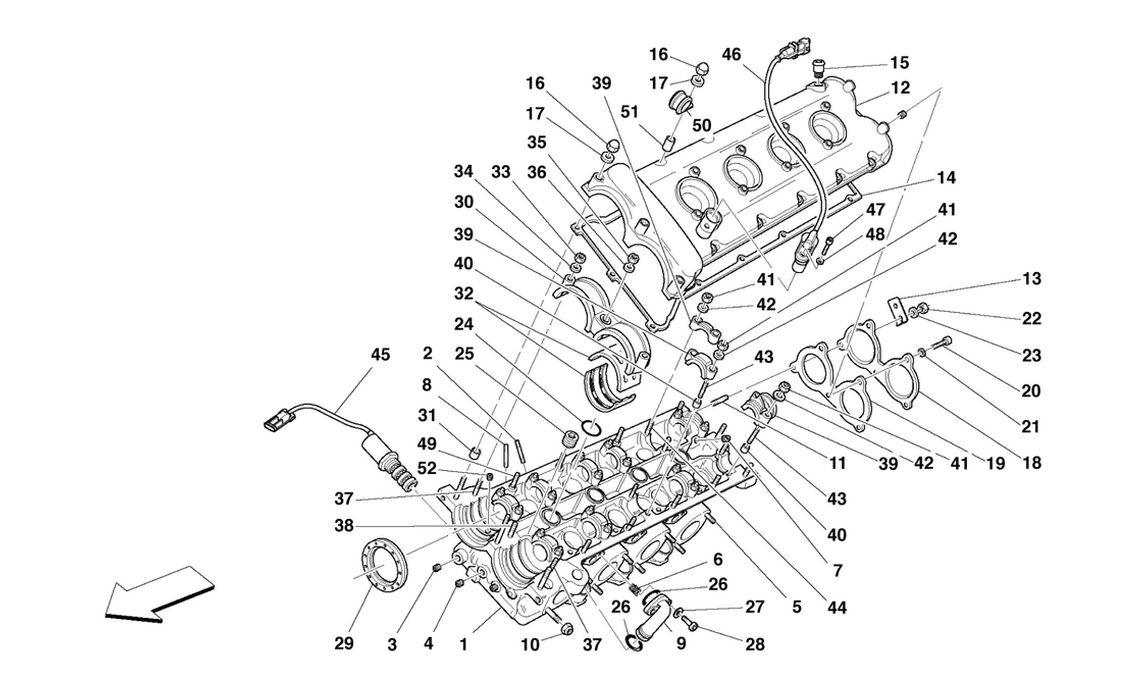 Schematic: L.H. Cylinder Head