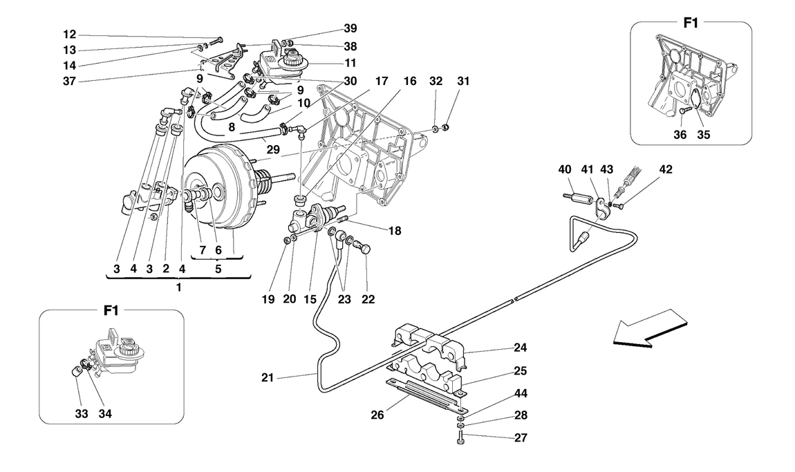 Schematic: Brakes And Clutch Hydraulic Controls -Valid For Rhd