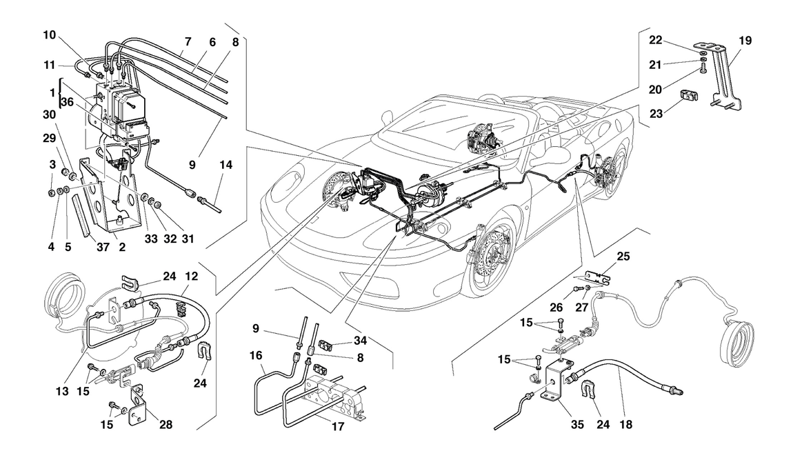 Schematic: Brake System -Not For Rhd