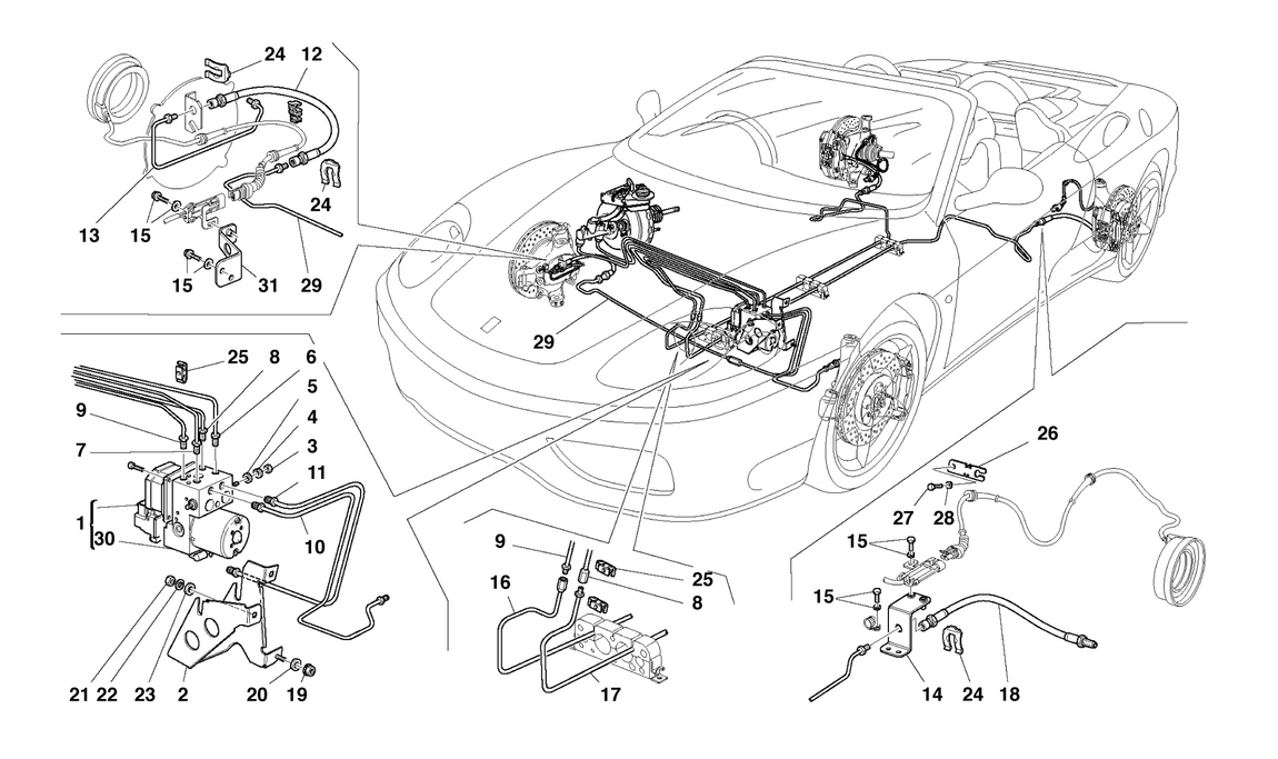 Schematic: Brake System -Valid For Rhd