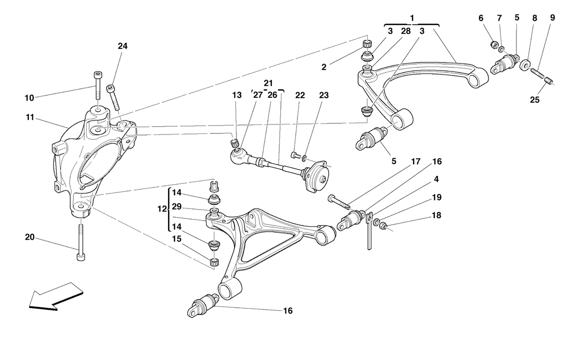 Schematic: Rear Suspension - Wishbones