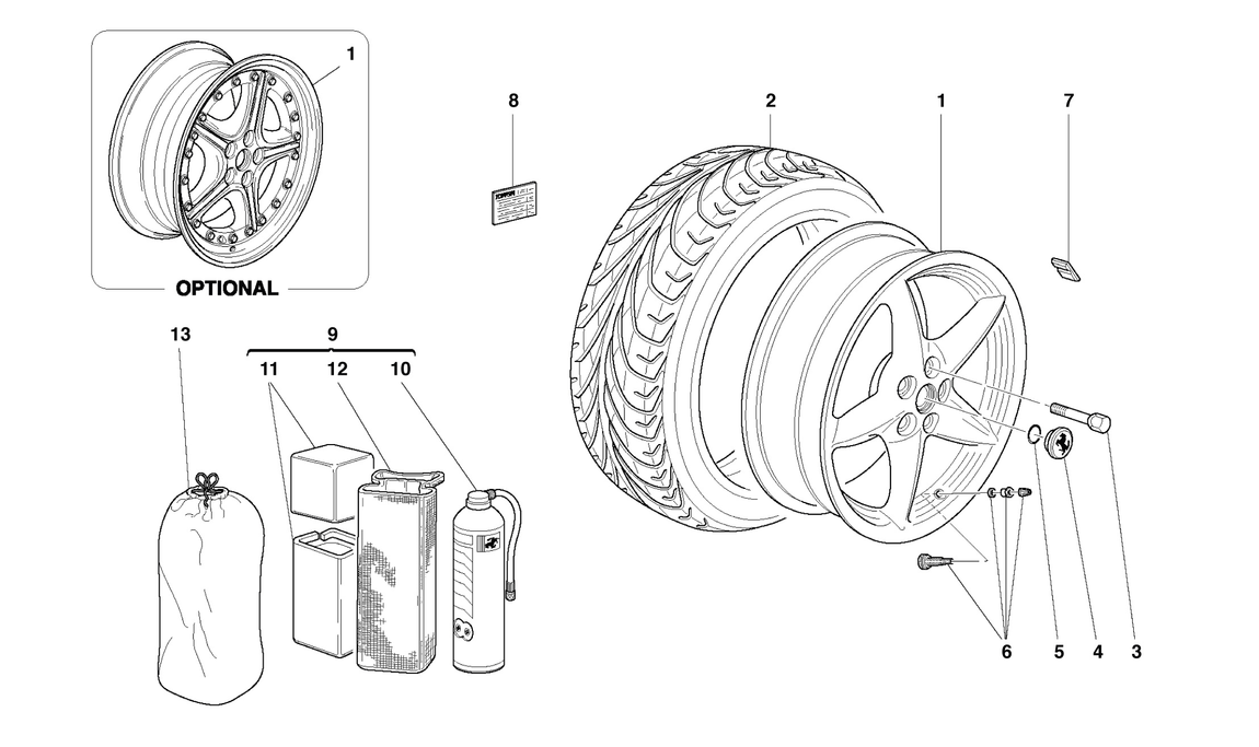 Schematic: Wheels