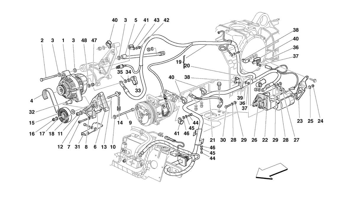 Schematic: Current Generator - Starting Motor