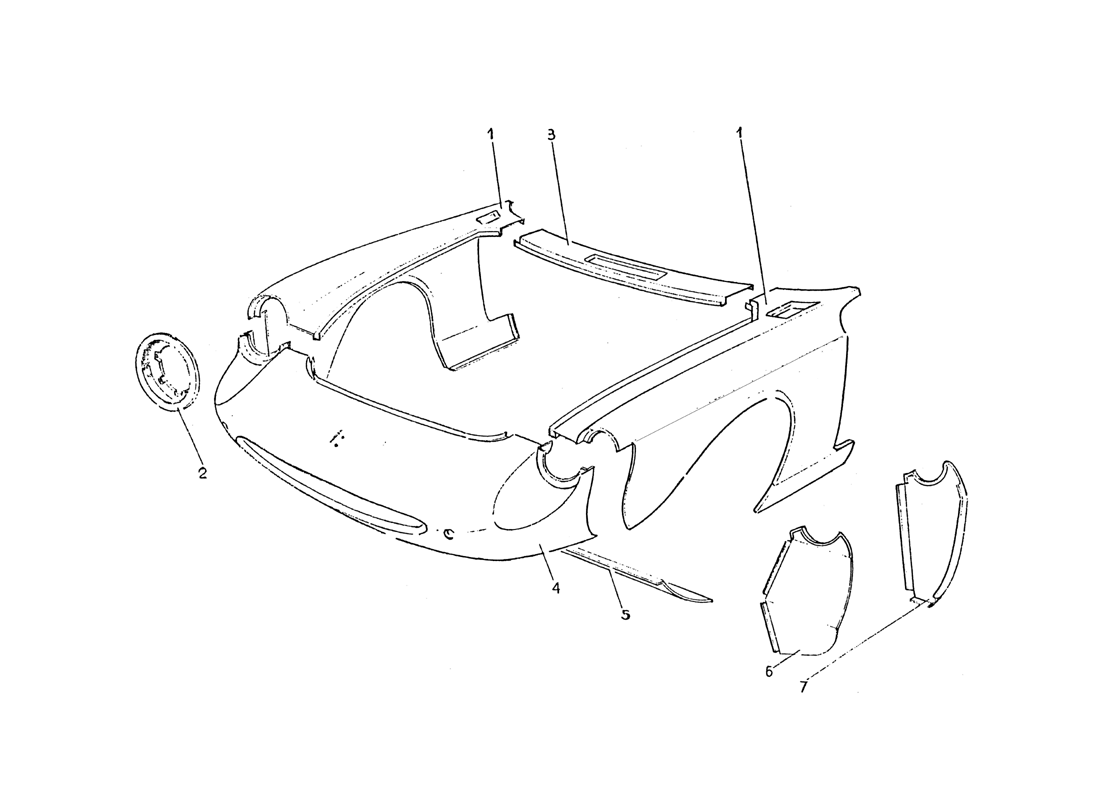 Schematic: Front Body Work