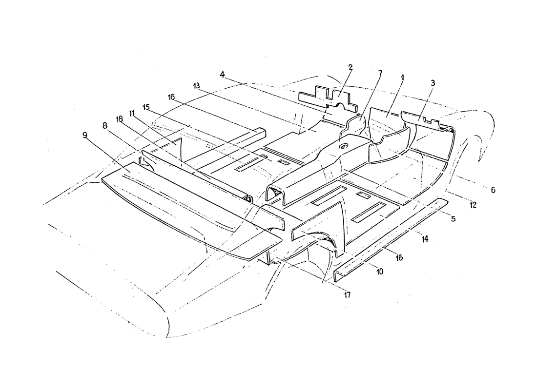 Schematic: Inner Felt Insolation Trim (Isolanti)